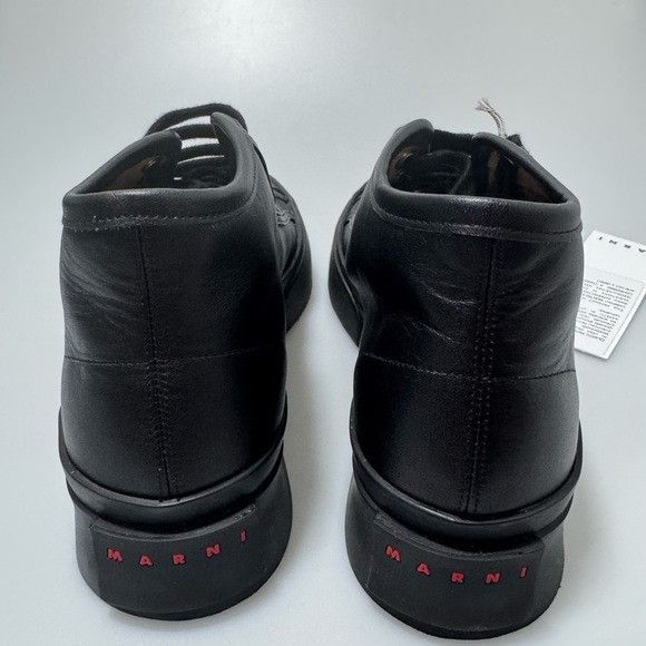 Marni Marni Pablo High-Top Lace-Up Leather Sneakers Black Men’s EU Size US 6 / EU 39 - 5 Thumbnail