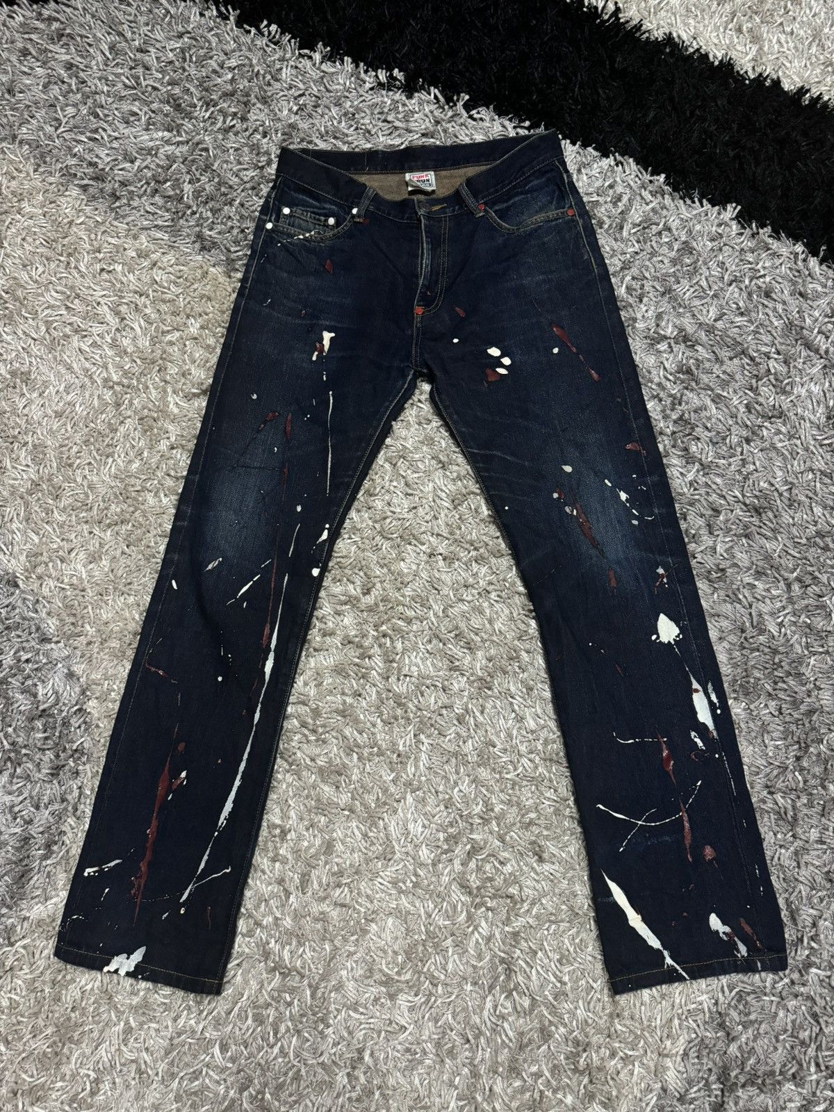 Other 🔥RARE🔥PUNK DRUN KERS PAINTER JEANS JAPAN Size US 32 / EU 48 - 1 Thumbnail