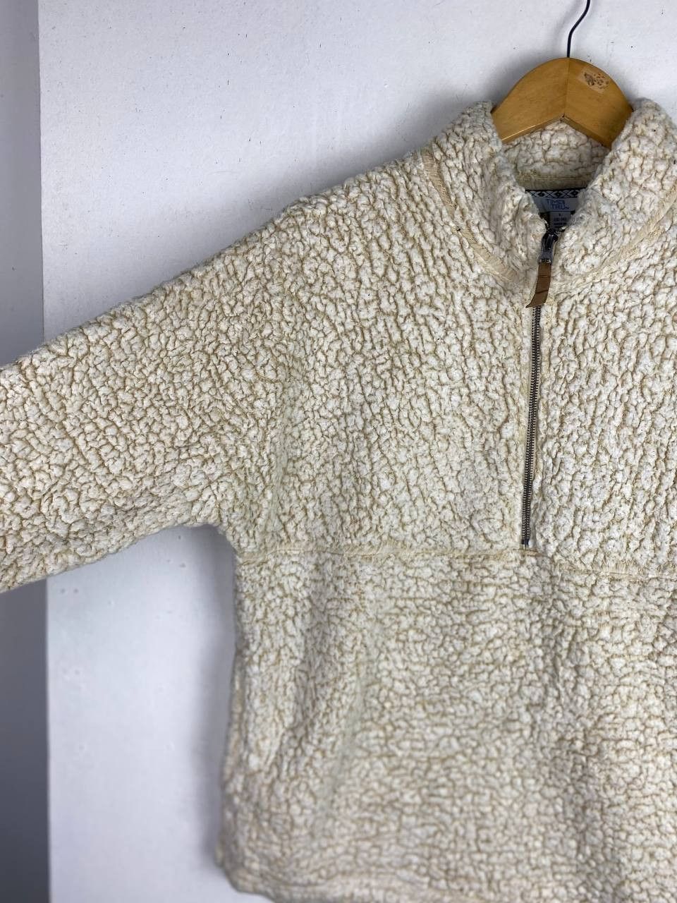 Japanese Brand vintage time and run soft fleece half zipper jacket Size US L / EU 52-54 / 3 - 3 Thumbnail