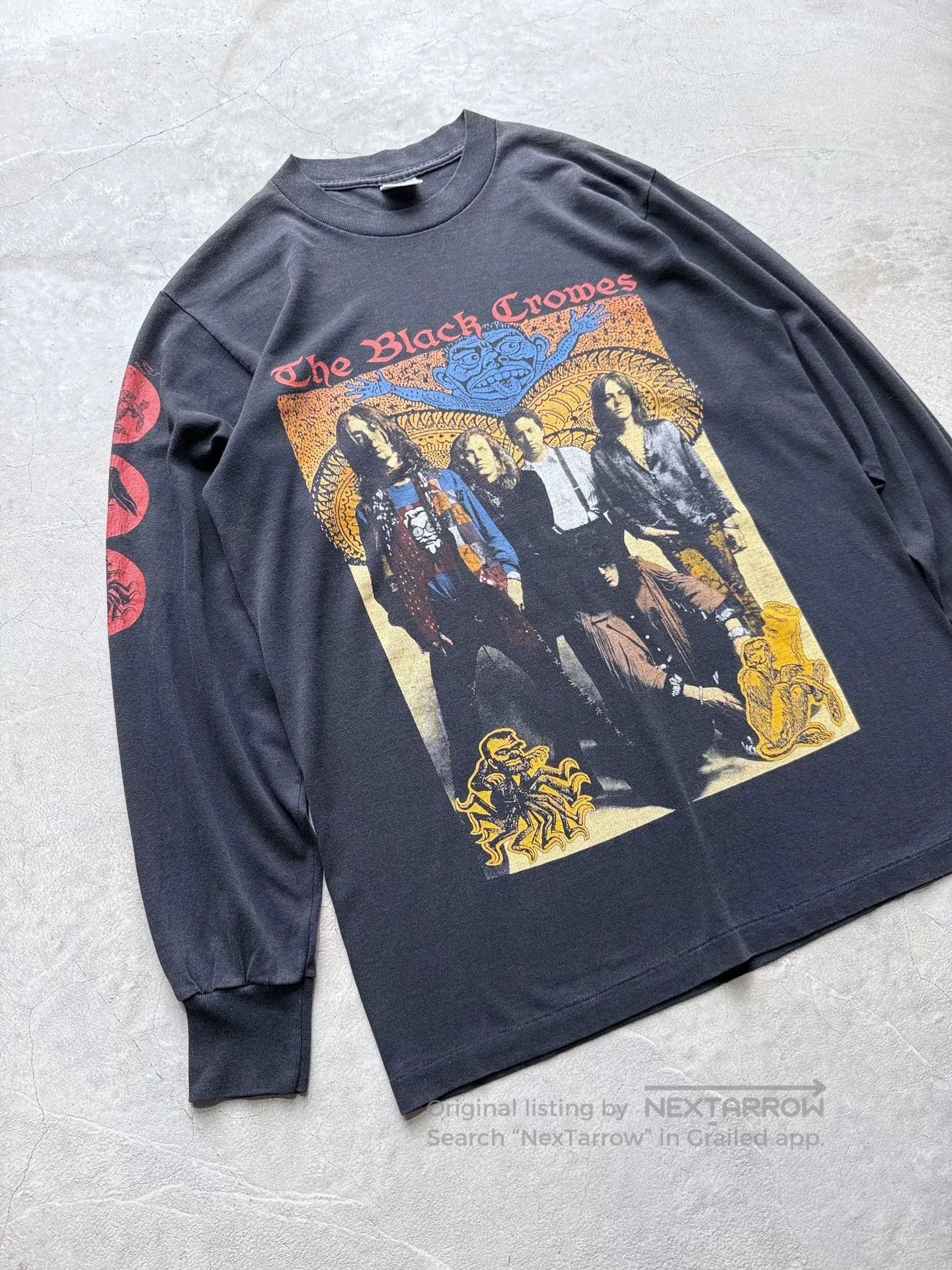 Vintage Vintage 80s The Black Crowes Band Tee. Size US L / EU 52-54 / 3 - 2 Thumbnail