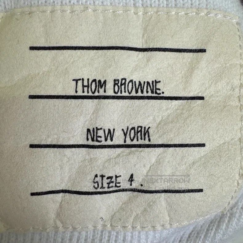 Thom Browne Thom Browne White Half-Zip Hoodie Size US XL / EU 56 / 4 - 5 Thumbnail