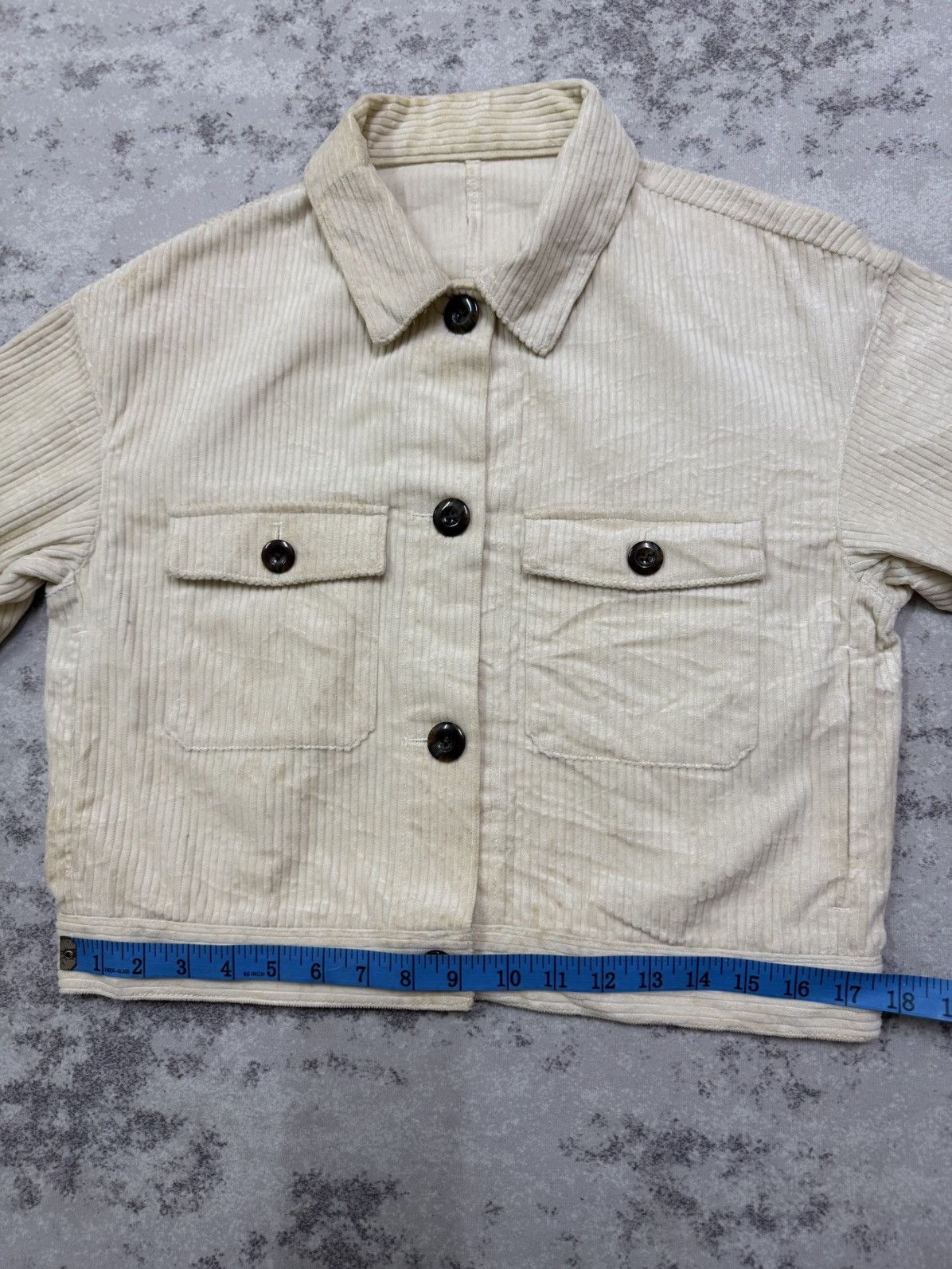 GU Gu button up croped top cudroy jacket Size S / US 4 / IT 40 - 14 Thumbnail