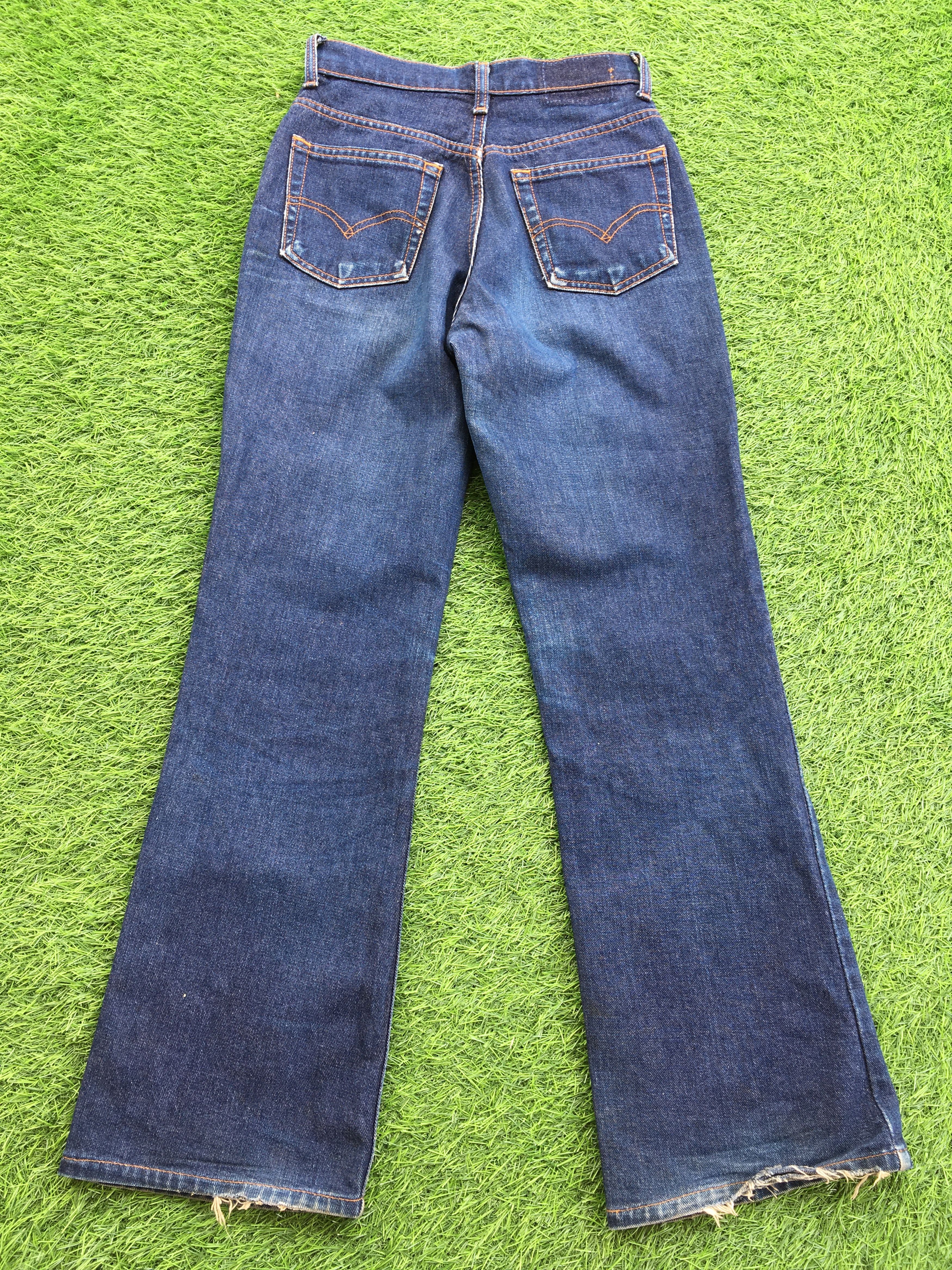 Jean Vintage 517 BootCut Jeans Faded Flare Denim W23 D-1193 Size 23" - 2 Thumbnail