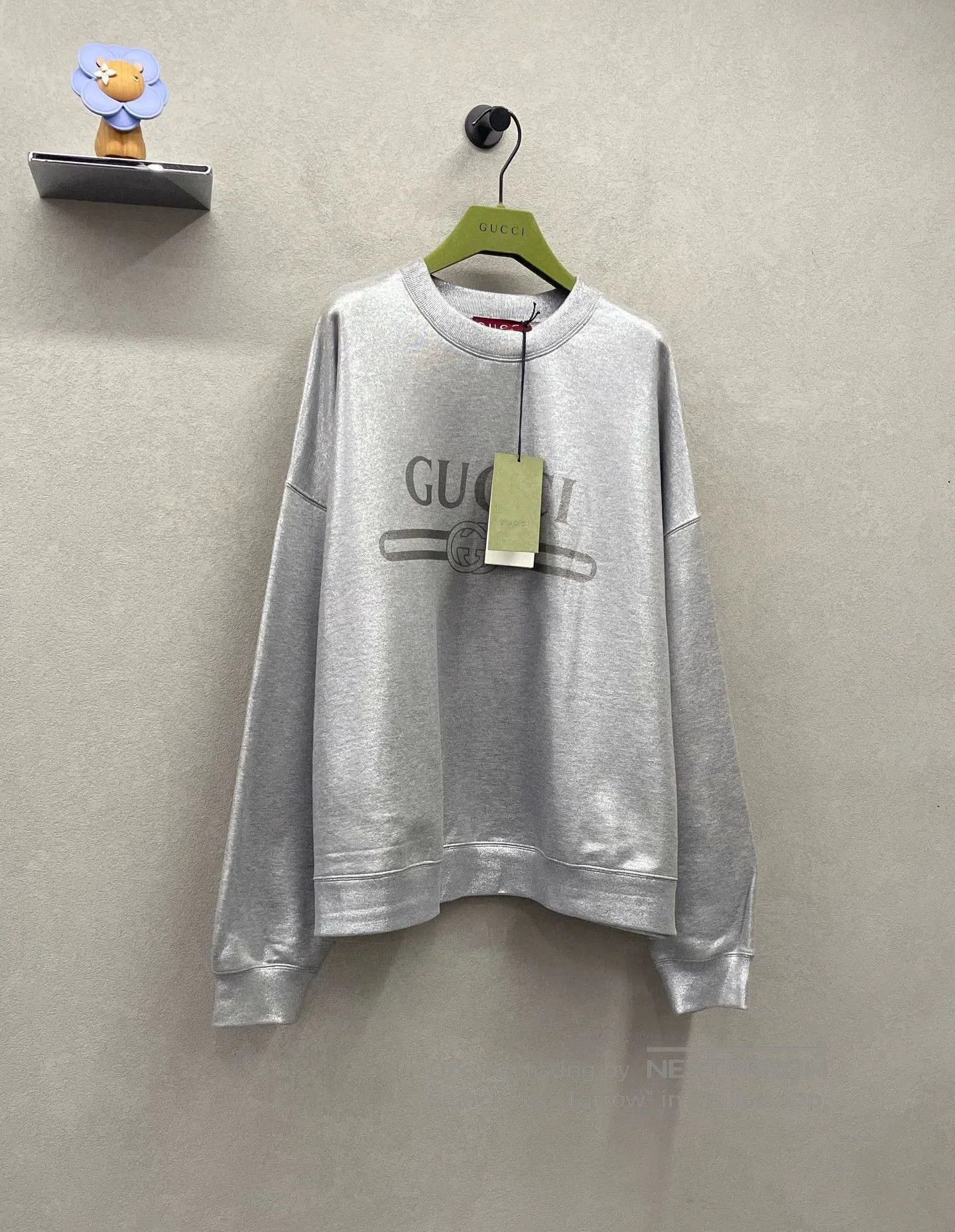 Gucci silver long sleeve sweatshirt by Gucci. Size US M / EU 48-50 / 2 - 3 Thumbnail