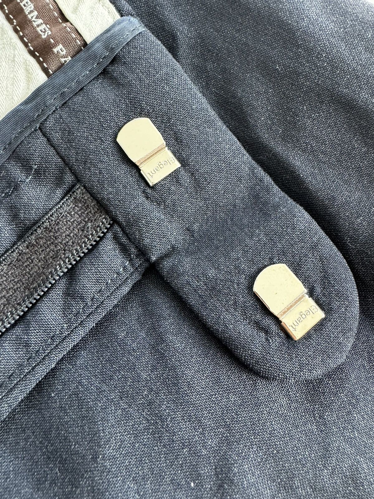 Hermes Hermes grey charcoal wool pants Size 54R - 5 Thumbnail