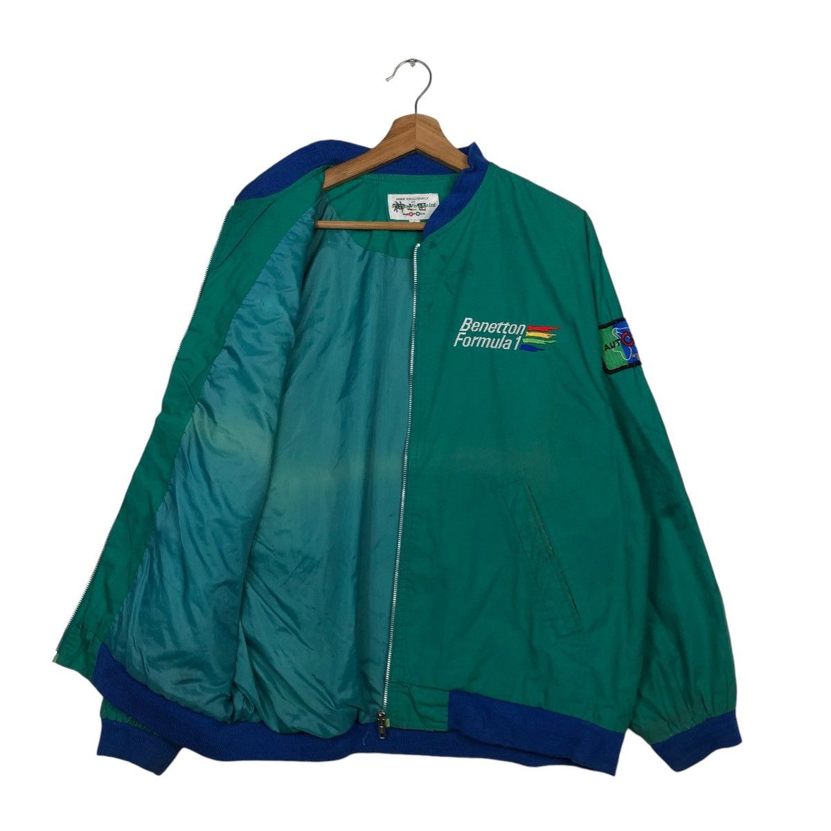 Japanese Brand 🔥VINTAGE BOMBER JACKET BENETTON FORMULA LTD AUTOPOLIS Size US L / EU 52-54 / 3 - 13 Thumbnail