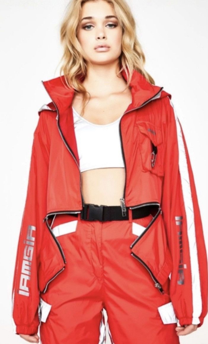 I.AM.GIA I.AM.GIA Red & Silver Reflective Pants (Medium) Size 30" / US 8 / IT 44 - 10 Thumbnail
