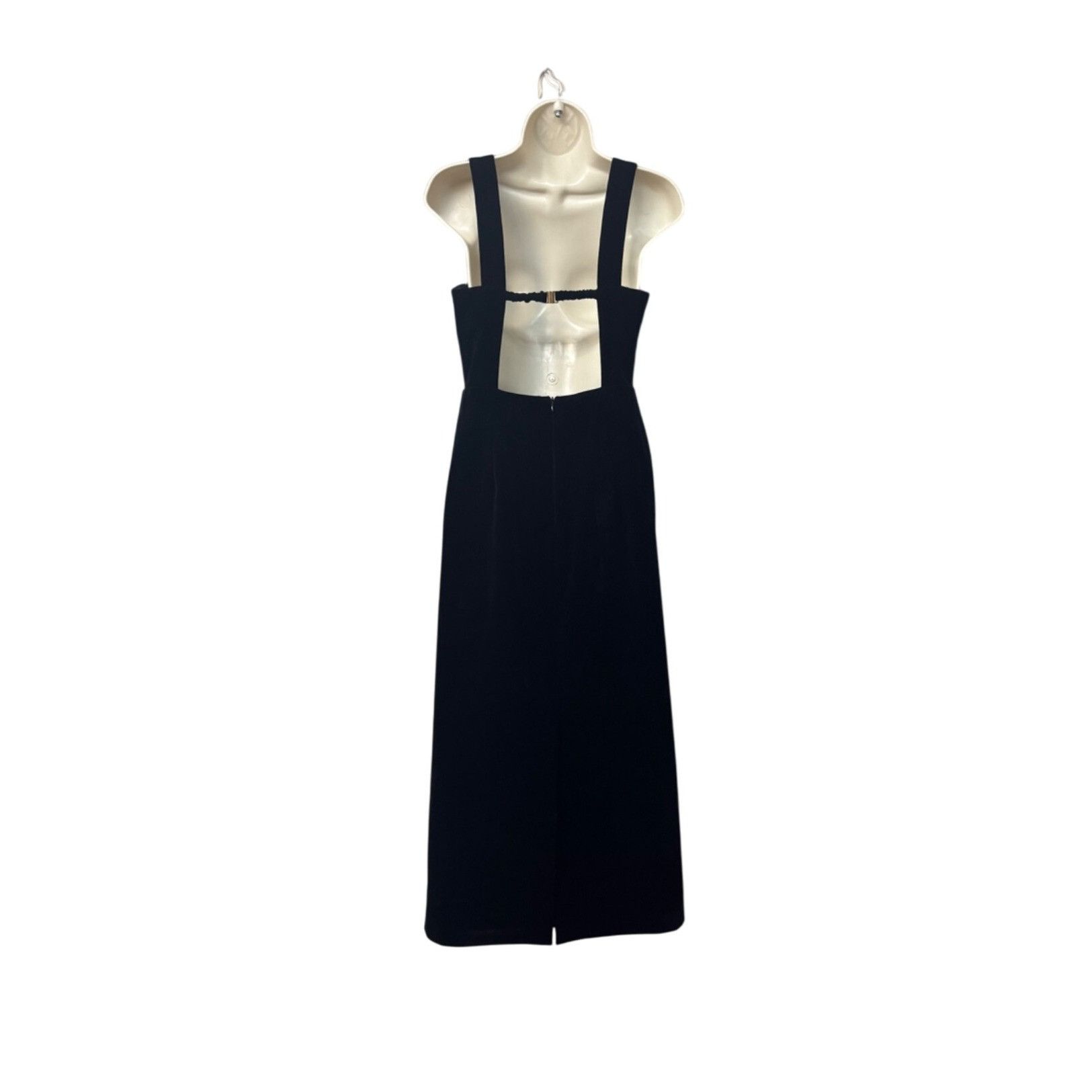 Other Endless Rose Open Back Velvet Midi Bustier Dress, Black, Sz. Size S / US 4 / IT 40 - 12 Thumbnail