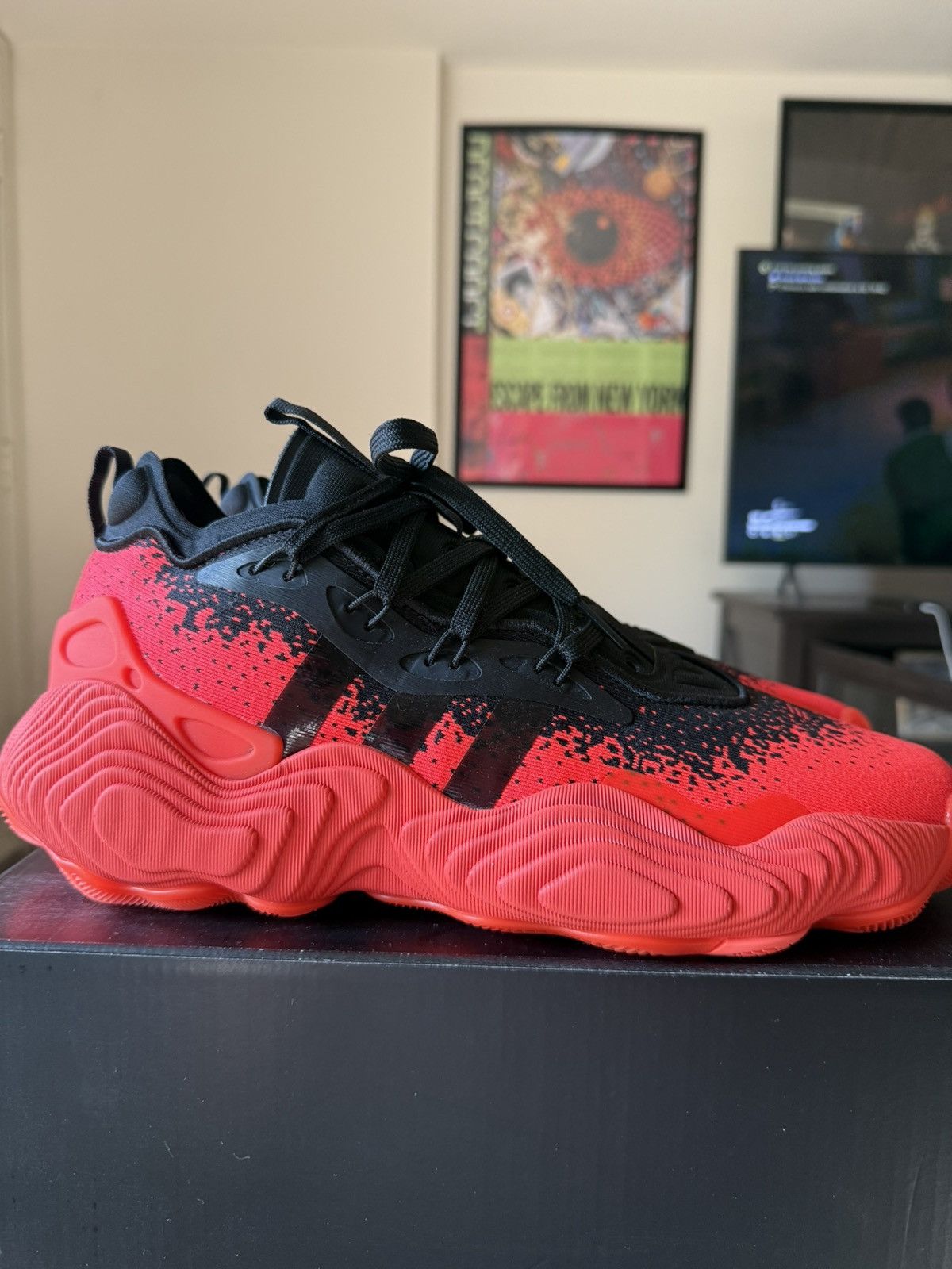 Adidas Sdidas Trae Young 3 Solar Red Black Size US 10 / EU 43 - 5 Thumbnail