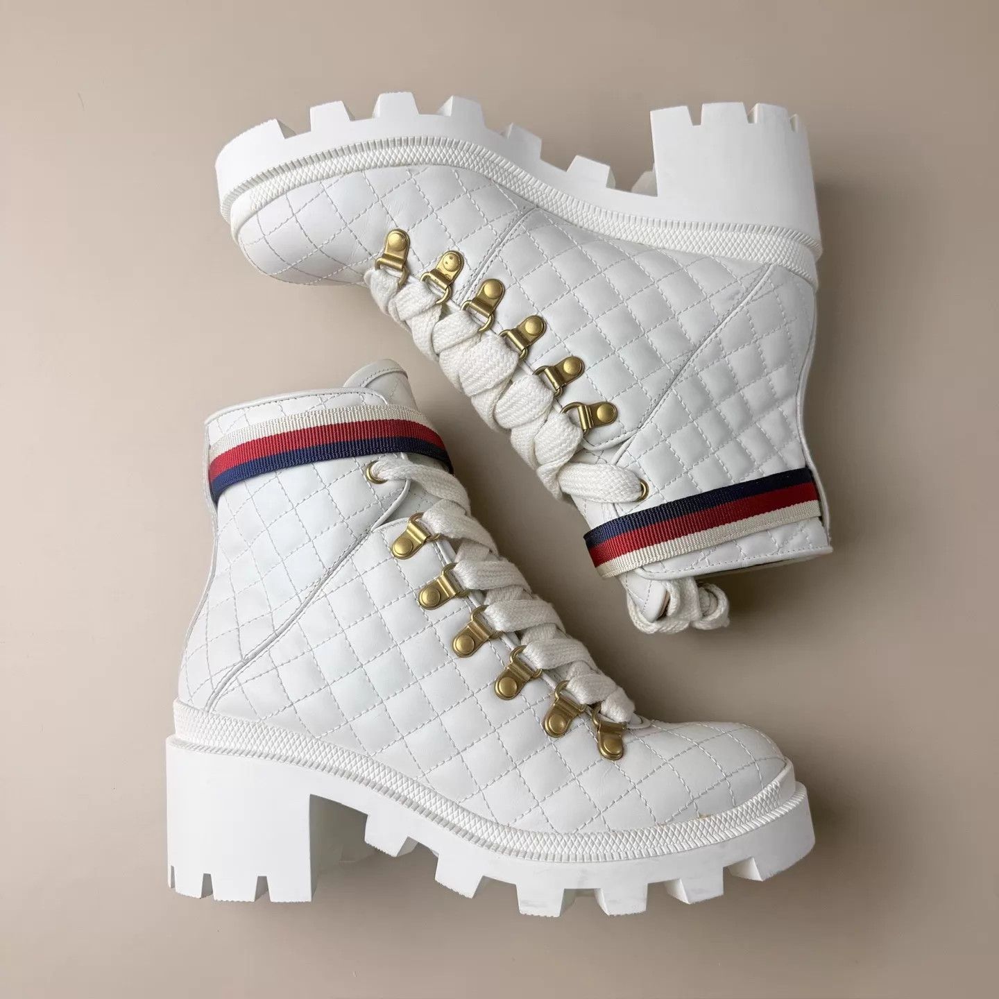 Gucci Gucci Platinum Buckle Platform Boots 36 EU 99 New Size US 5.5 / IT 35.5 - 4 Thumbnail