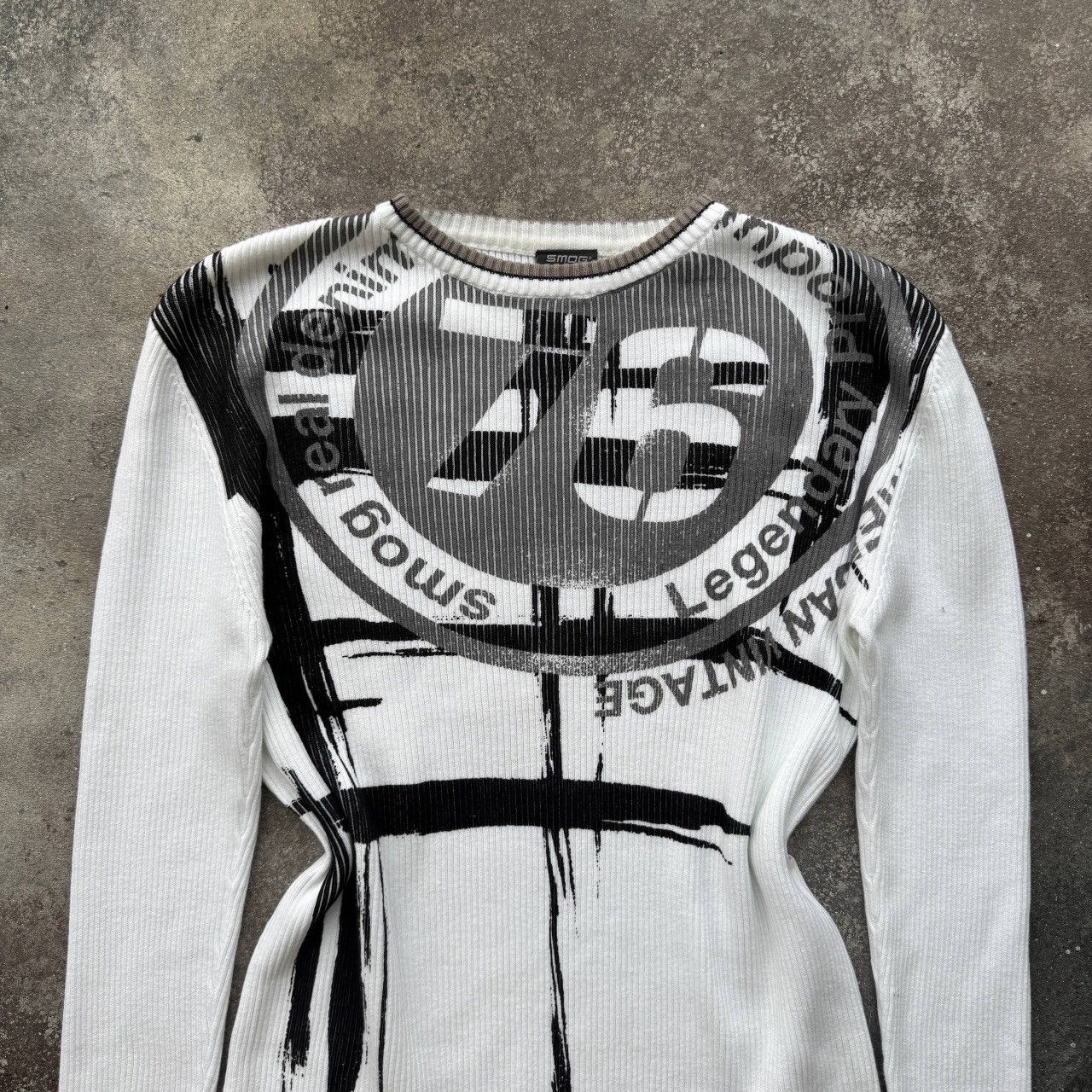 Hysteric Glamour Diesel Style Y2K Vintage Punk Opium Ribbed Knit Sweater Size US L / EU 52-54 / 3 - 3 Thumbnail