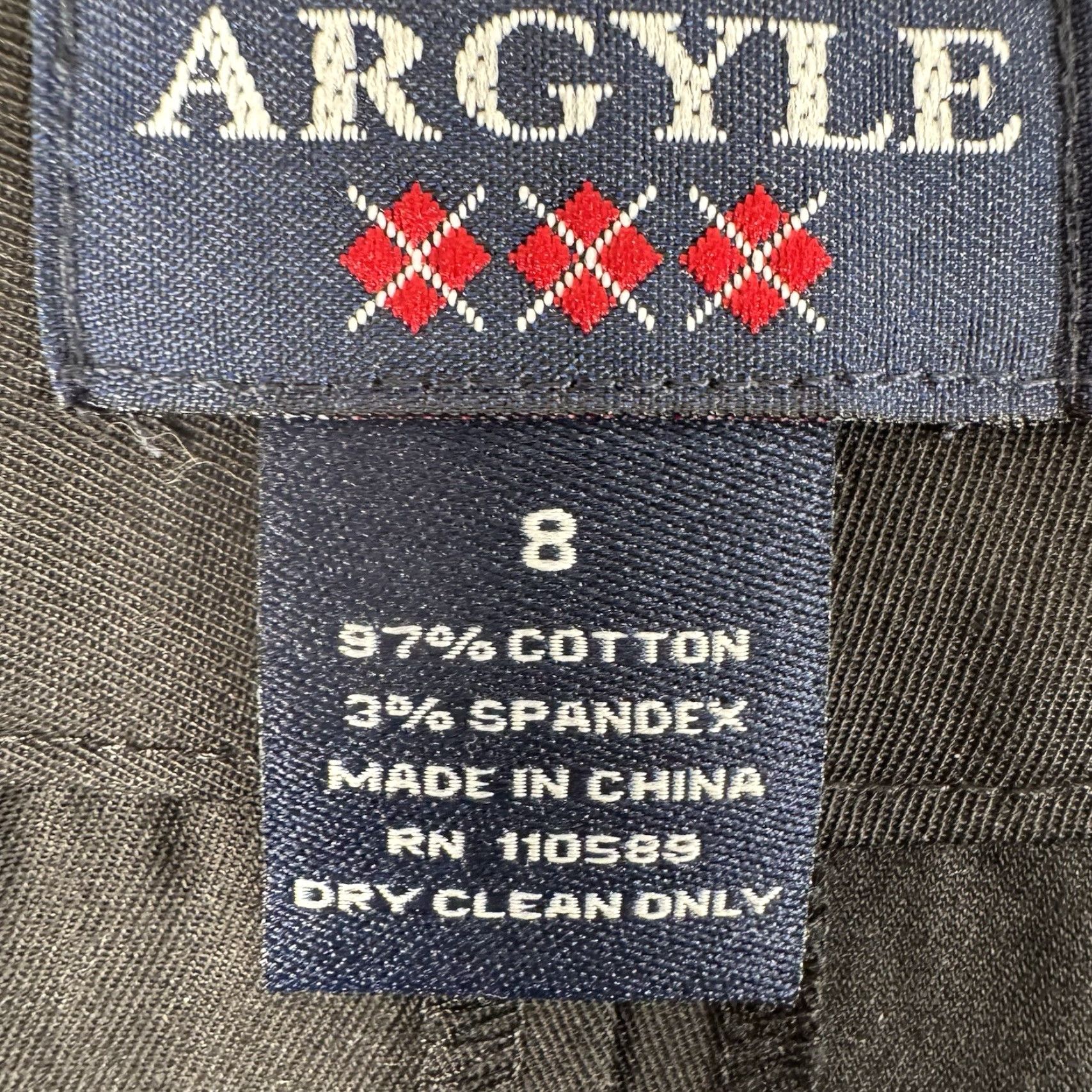 Vintage Argyle Black Pencil Skirt Size 8 Women Knee Length Office Chic Preppy Casual Business Straight & Pencil Size 30" / US 8 / IT 44 - 6 Thumbnail