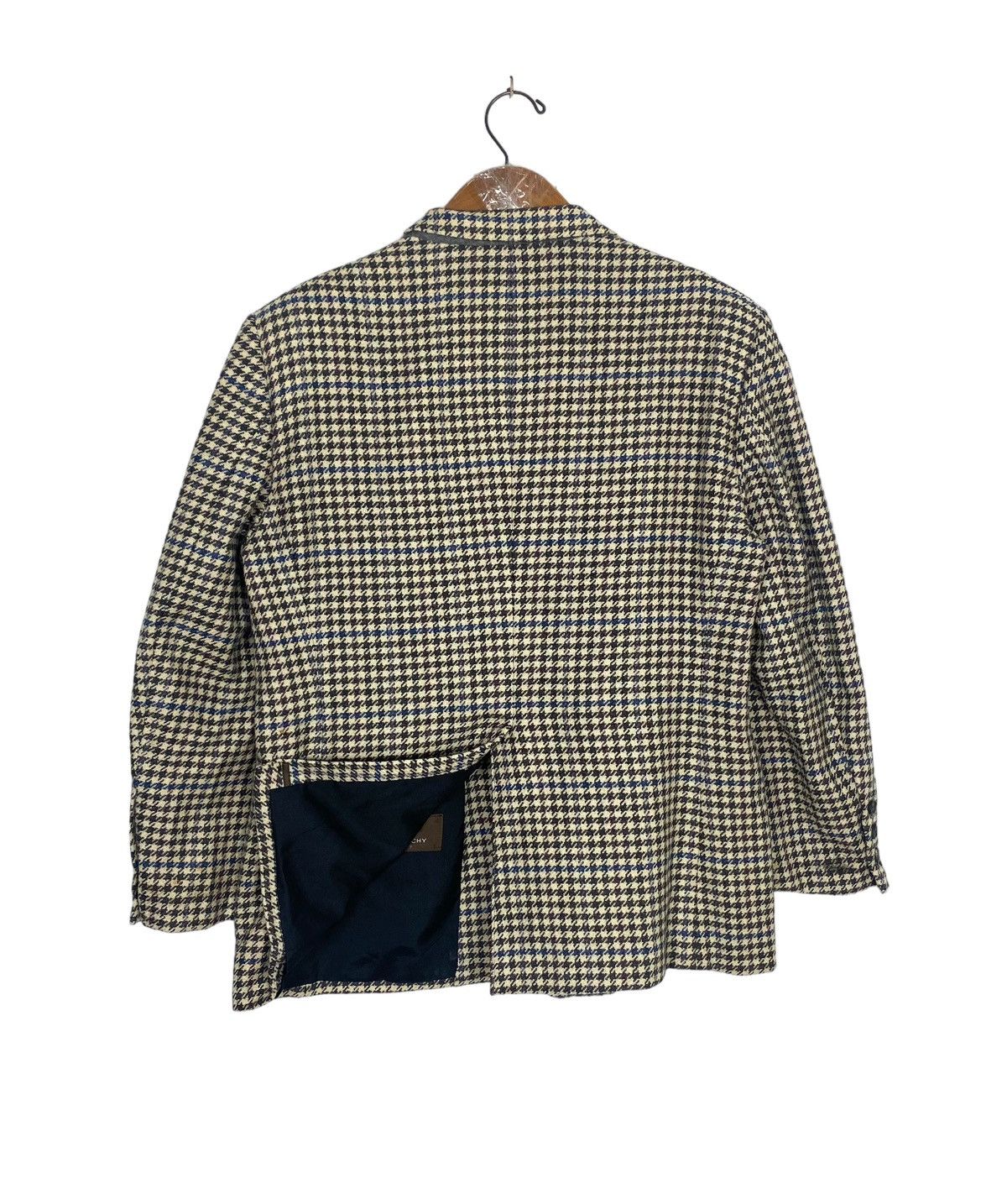 Givenchy Rare‼️ Vintage Givenchy Paris Houndstooth Wool Blazer Size US M / EU 48-50 / 2 - 6 Thumbnail