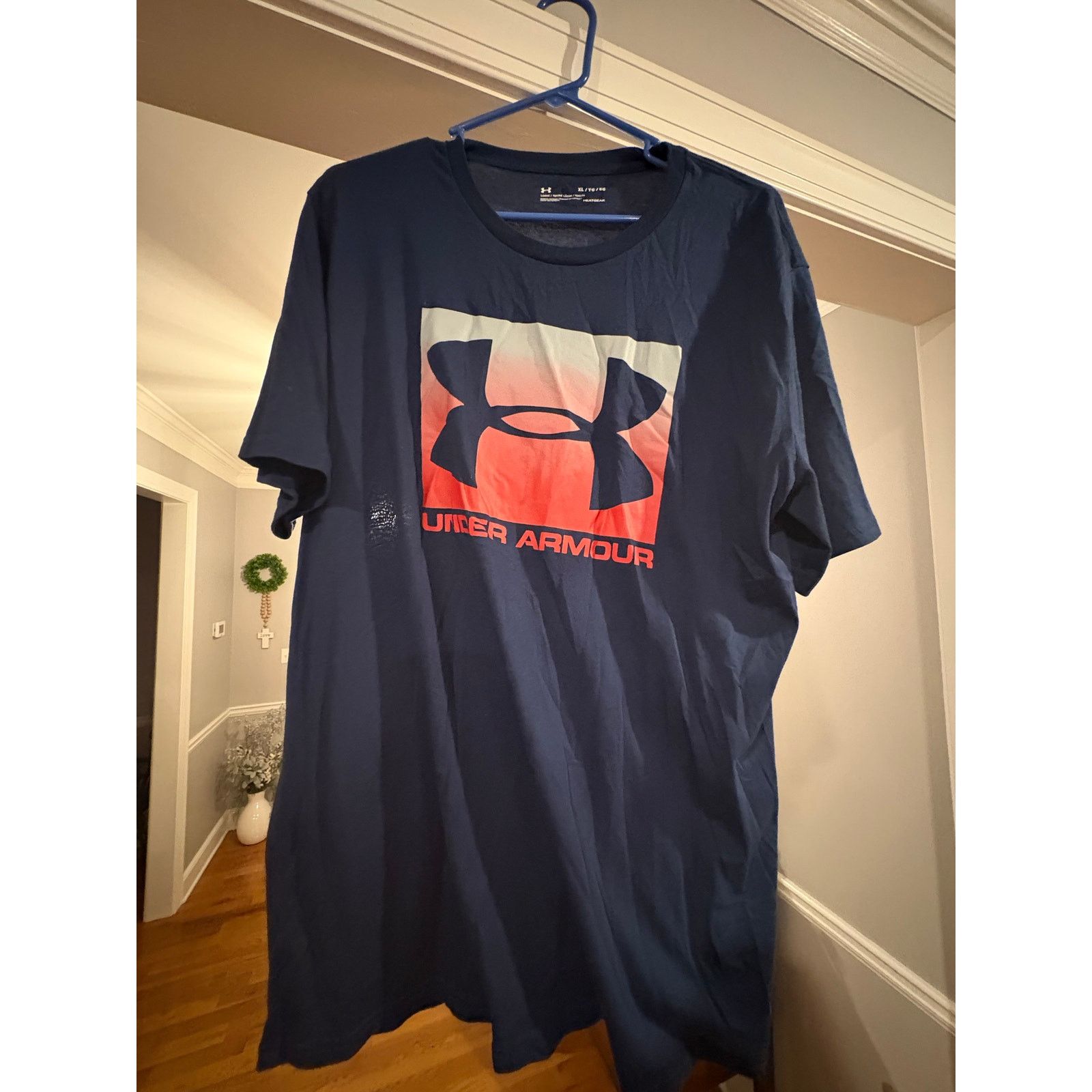 Under Armour Under Armour Men’s HeatGear Graphic T-Shirt Navy Blue XL Size US XL / EU 56 / 4 - 3 Thumbnail