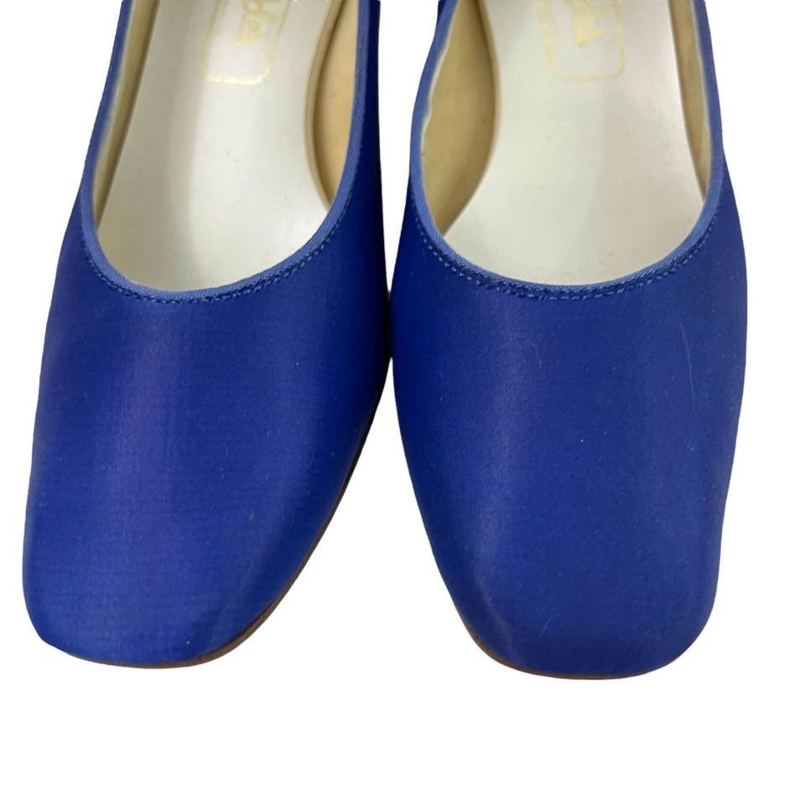 Vintage Vintage 80s Dyeables Satin Heels Pumps Size 6.5 Retro Shoes Size US 6.5 / IT 36.5 - 3 Thumbnail