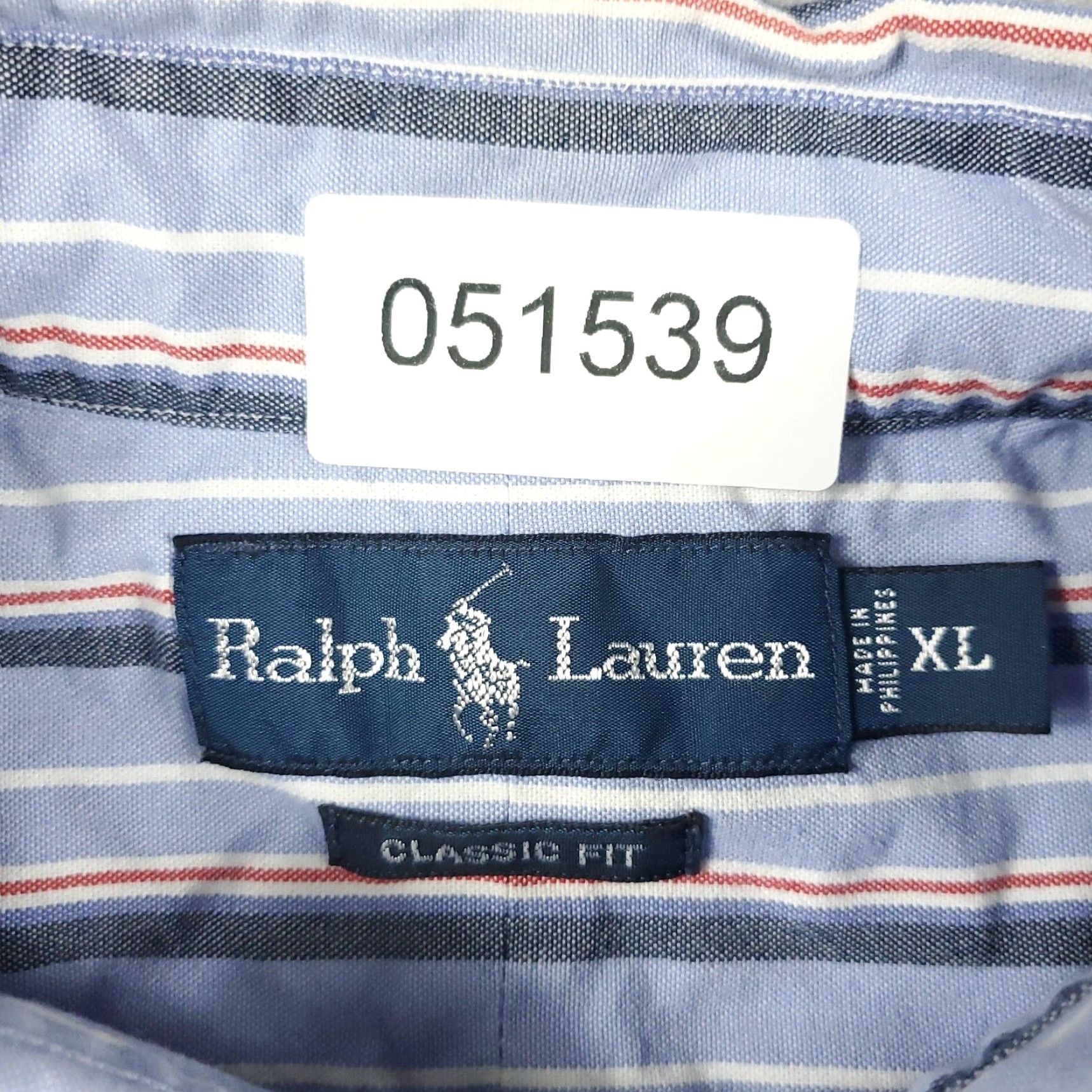 Ralph Lauren Ralph Lauren Casual Button-Up Shirt Mens XL Blue Striped Long Sleeve Preppy Size US XL / EU 56 / 4 - 7 Thumbnail
