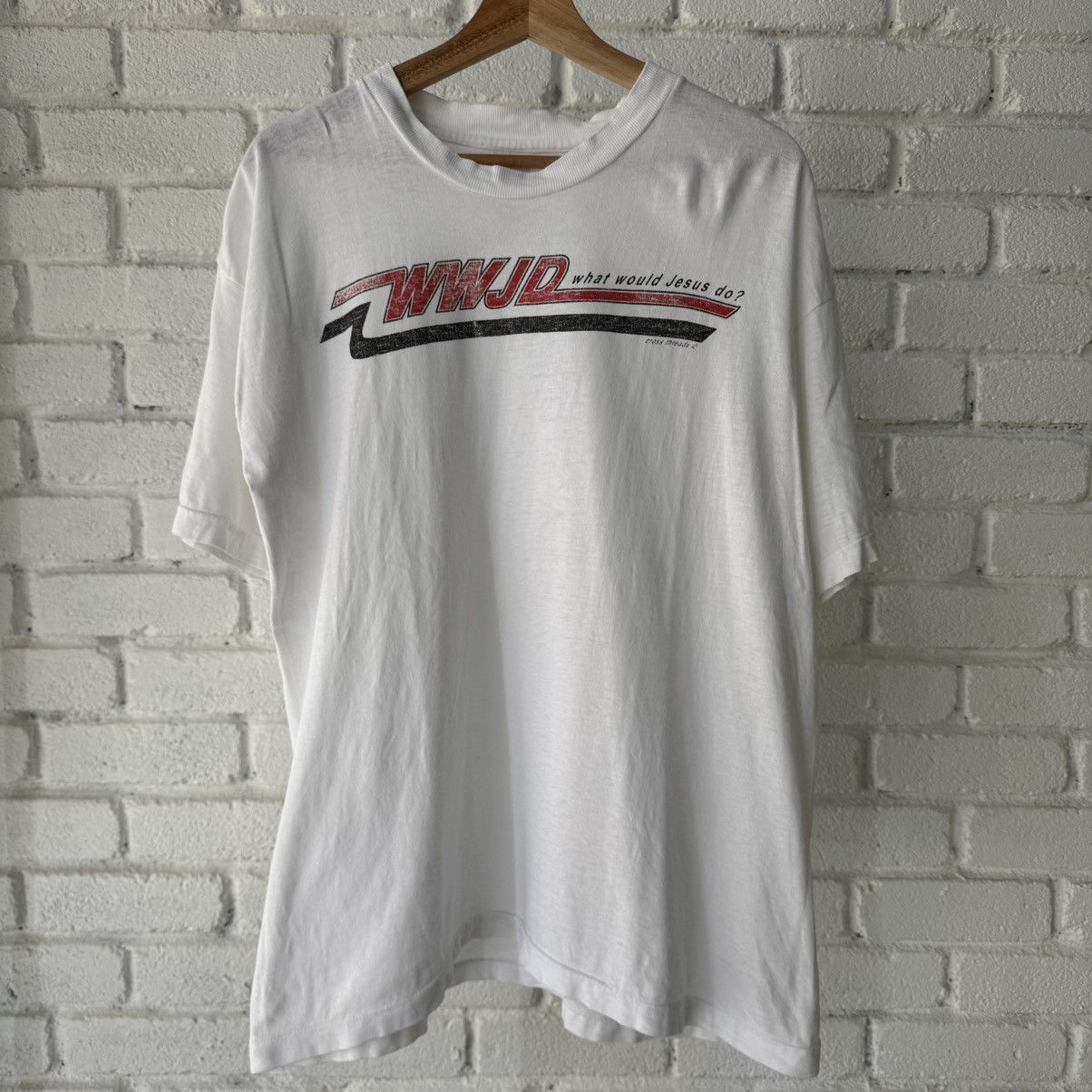 Vintage Vintage WWJD Tee Size US XL / EU 56 / 4 - 1 Thumbnail