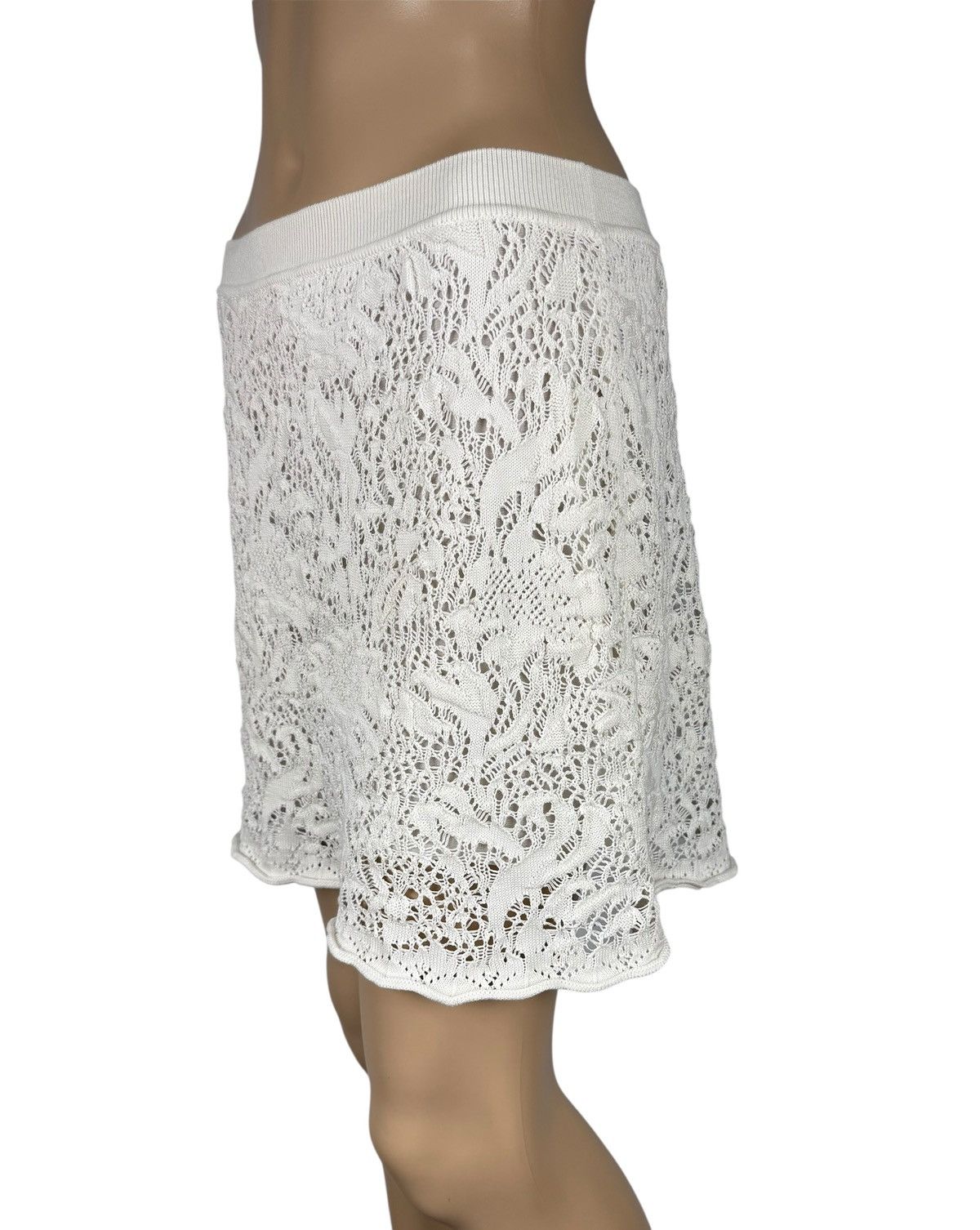 RED Valentino RED Valentine Lace White Skirt Short Cotton size S Size 27" / US 4 / IT 40 - 4 Thumbnail