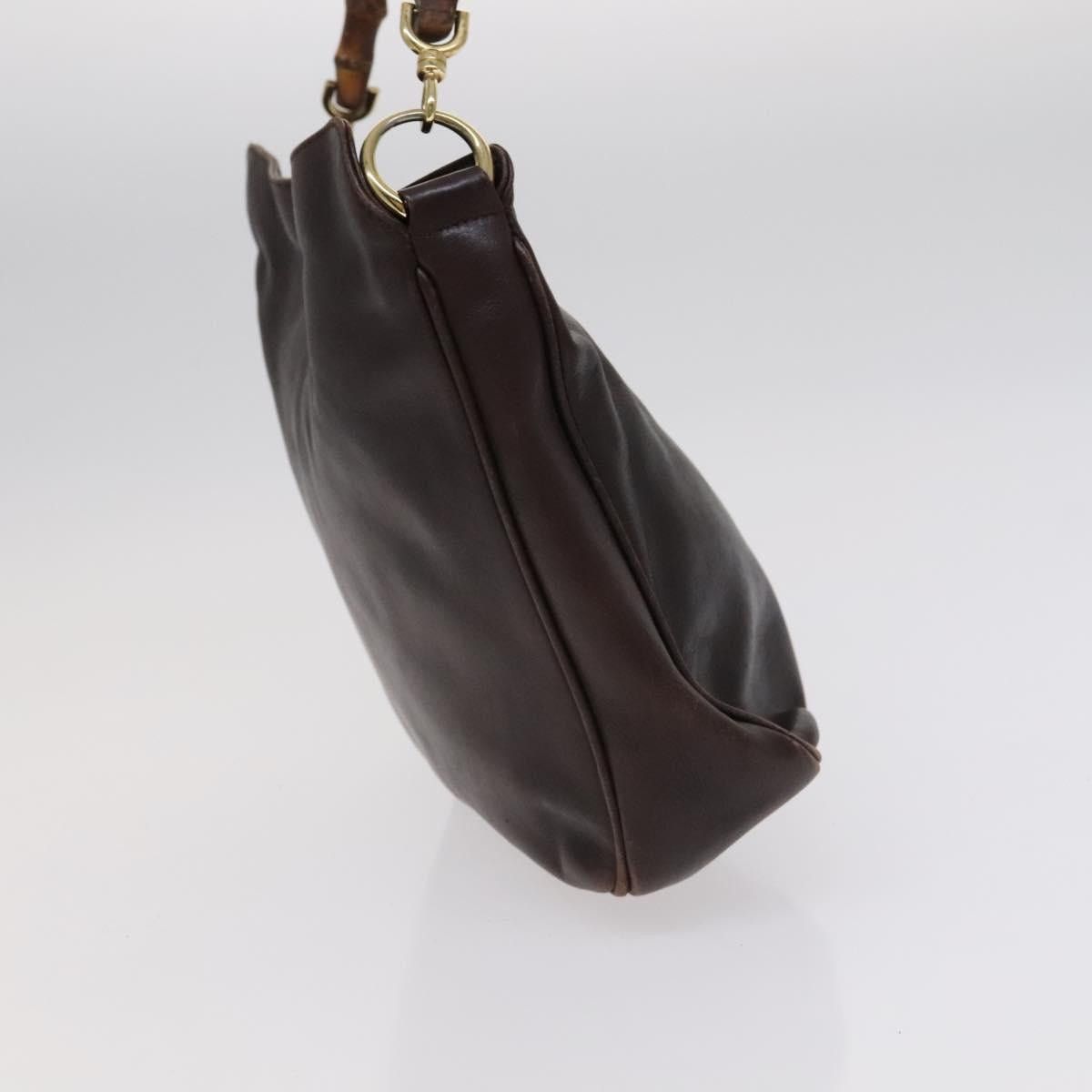 Gucci GUCCI Bamboo Handbag Leather Brown Gold 001 1705 001 1705 Size ONE SIZE - 5 Thumbnail