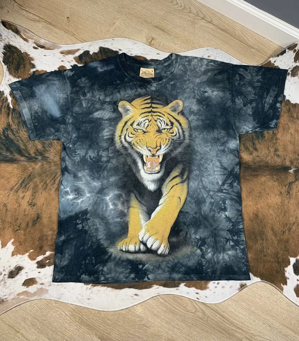 Other Vintage The Mountain Tie Dye Tiger Tshirt Tee 00s Oversize Size US XL / EU 56 / 4 - 1 Thumbnail