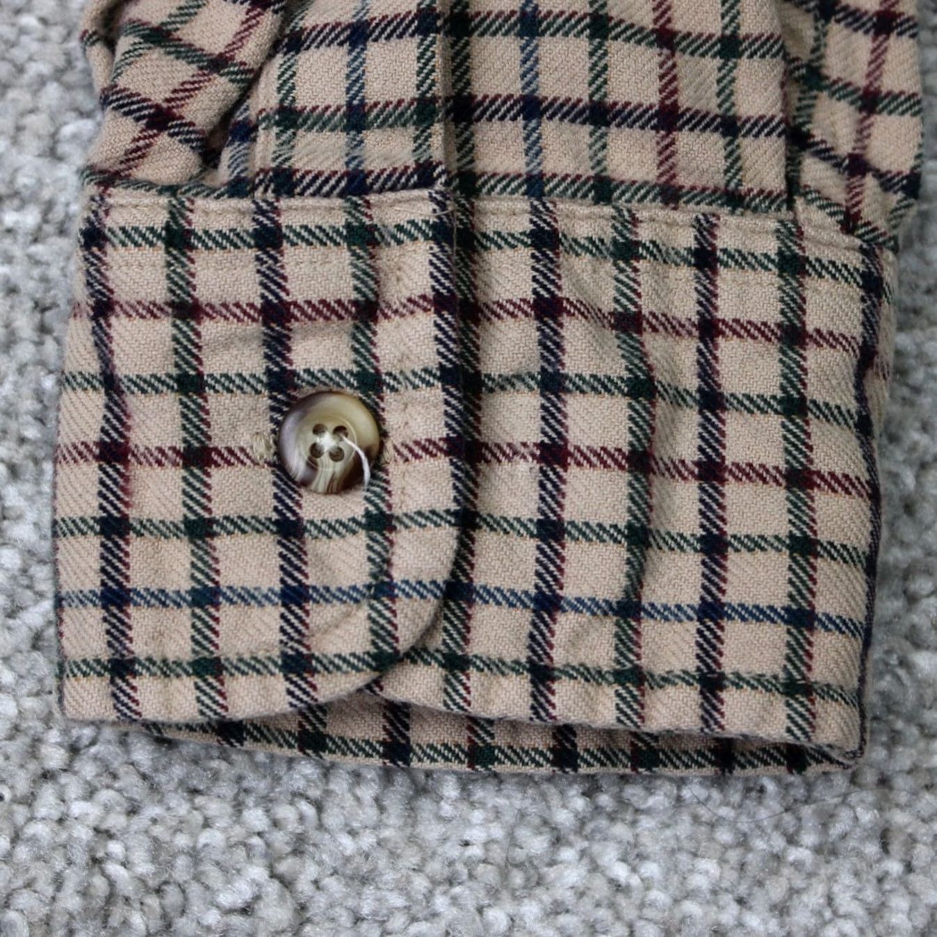 Pendleton Pendleton Shirt Mens Large Brown/Green Plaid Flannel 100% Cotton Long Sleeve Button-Up Size US L / EU 52-54 / 3 - 6 Thumbnail