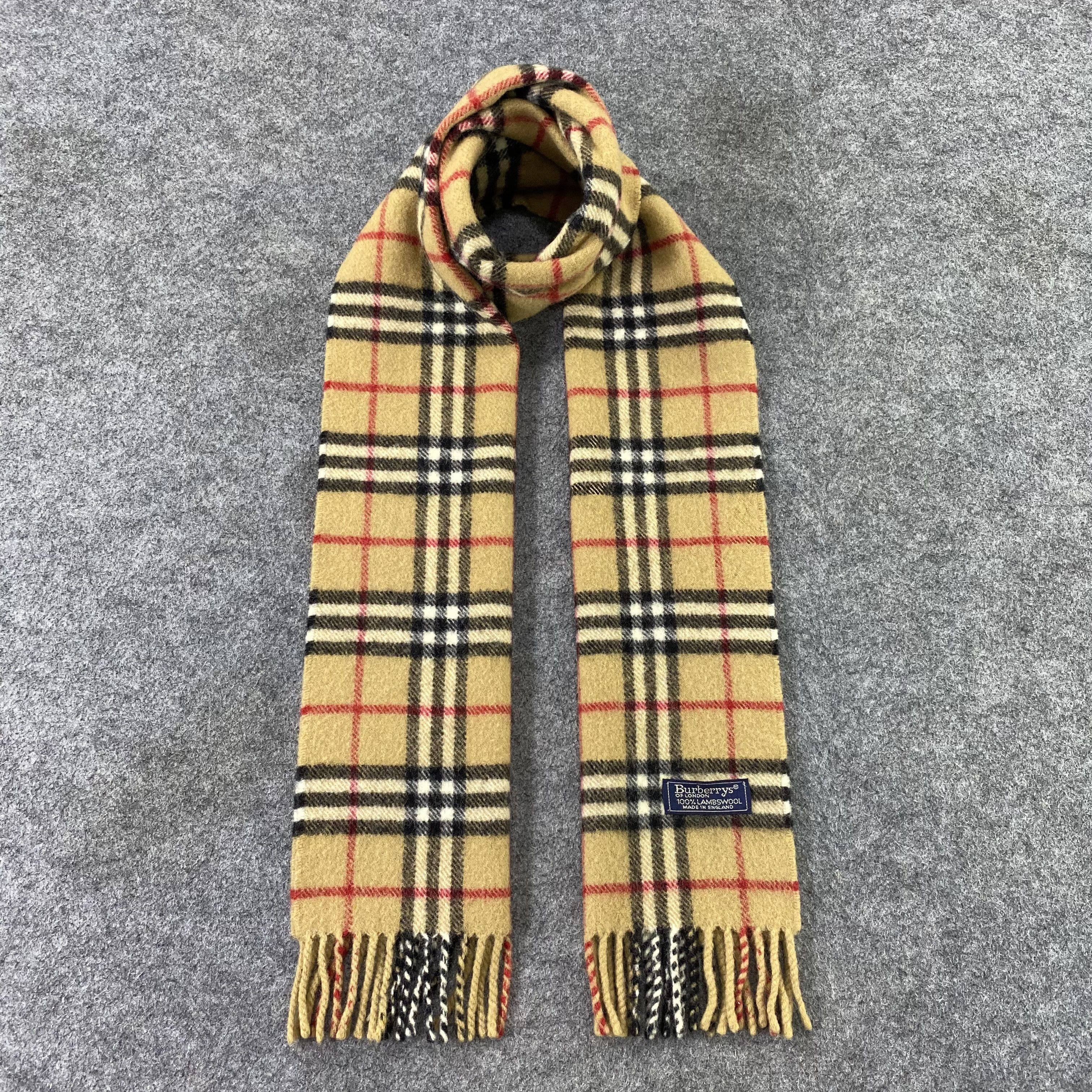Burberry Burberry Wool Muffler / Scarf / Neckwear -T1489 Size ONE SIZE - 1 Thumbnail