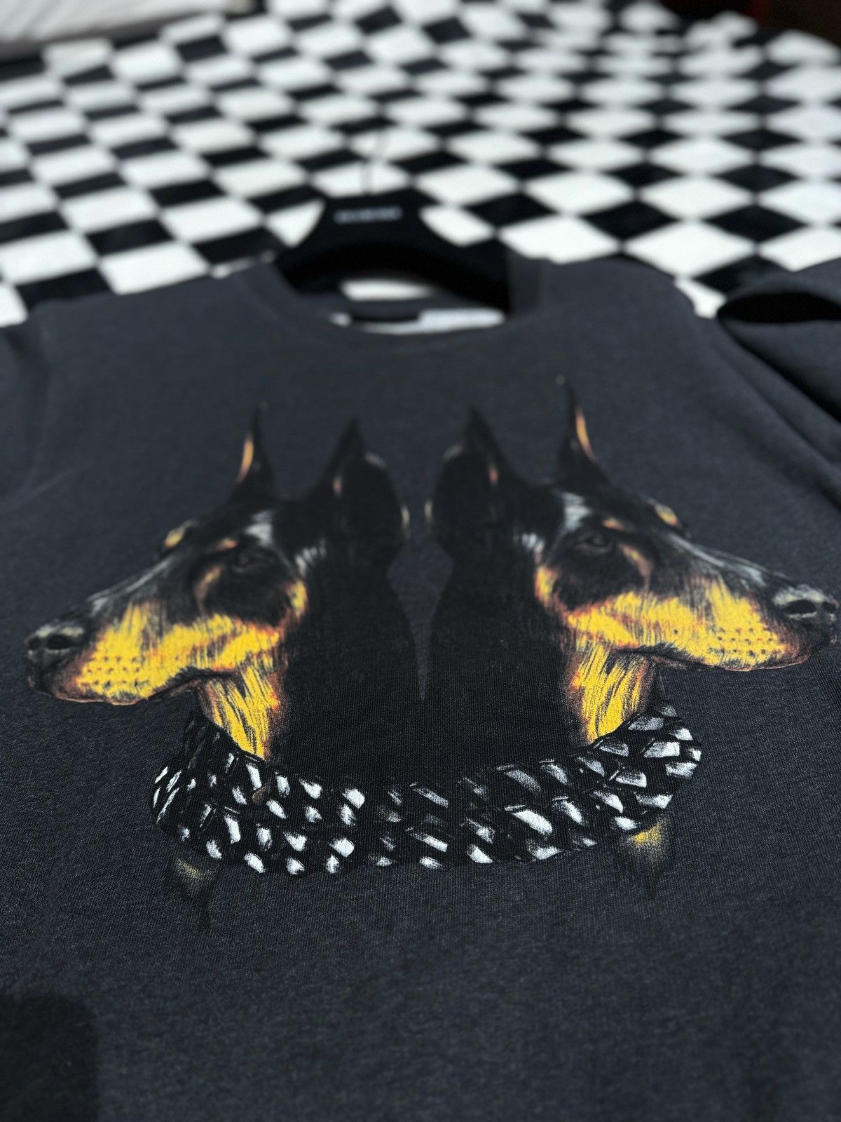 Givenchy RARE DOUBLE DOBERMAN SWEATSHIRT SWEATER DOG ROTTWEILER Grailed
