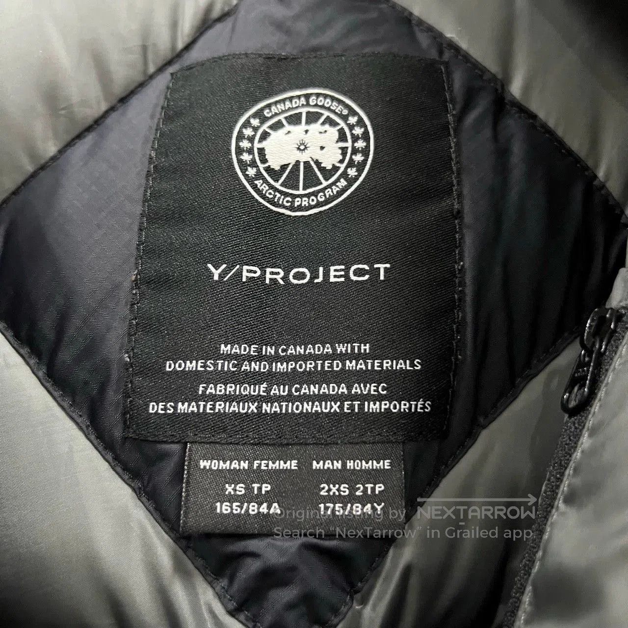 Canada Goose canada goose y/project irregular logo down jacket. Size US XS / EU 42 / 0 - 4 Thumbnail
