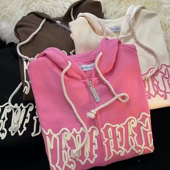 Japanese Brand Gothic Streetwear, letter Harajuku Y2k Women Hoodies Size US M / EU 48-50 / 2 - 3 Thumbnail