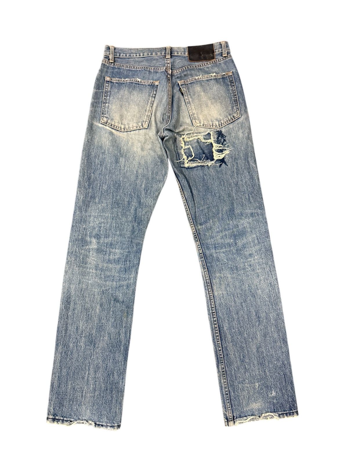 Beams Plus × Japanese Brand Rare Distressed Patchwork Beams Plus Jeans Size US 30 / EU 46 - 2 Thumbnail