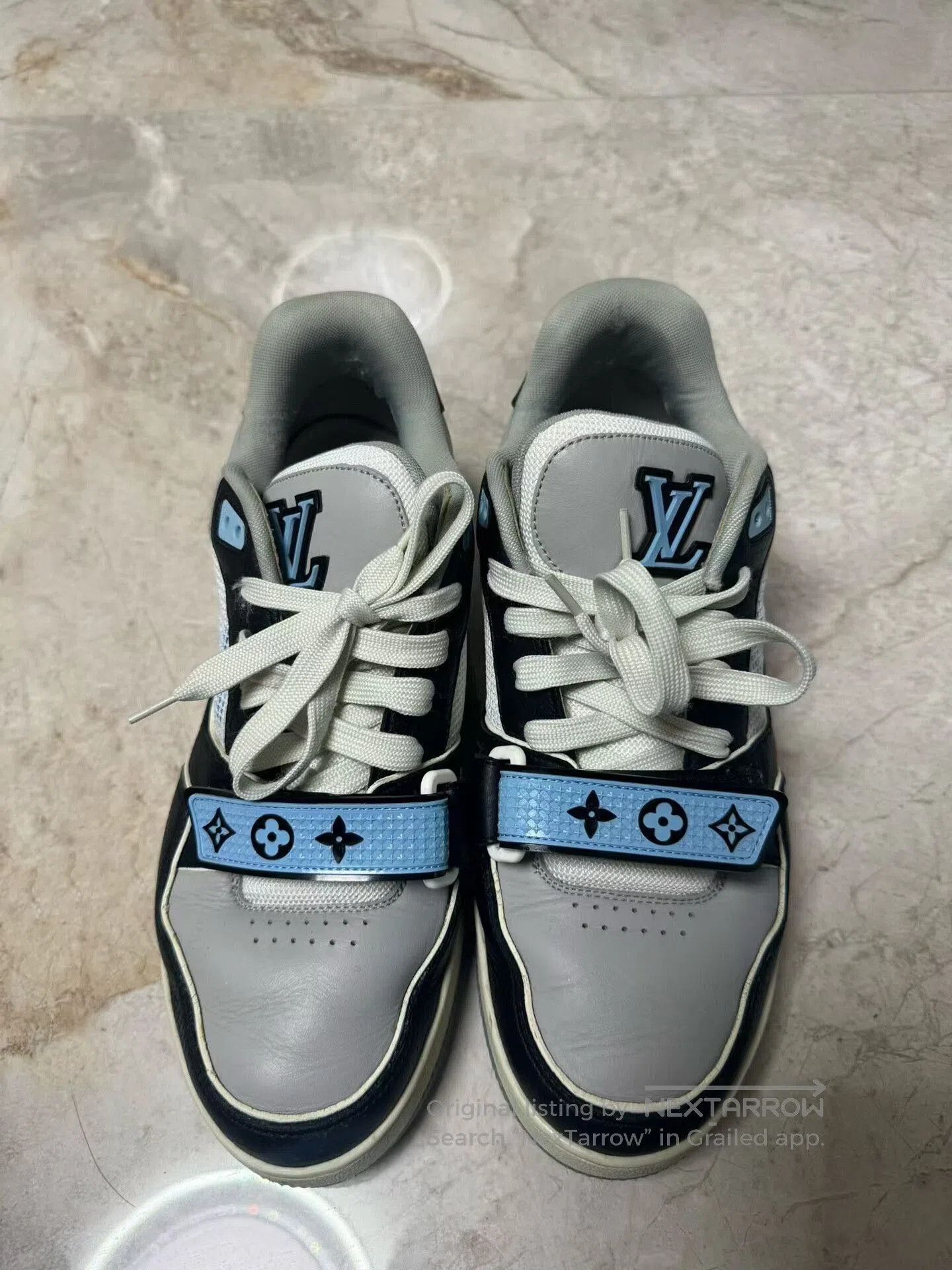Louis Vuitton louis vuitton trainer black blue athletic shoes. Size US 8 / EU 41 - 2 Thumbnail