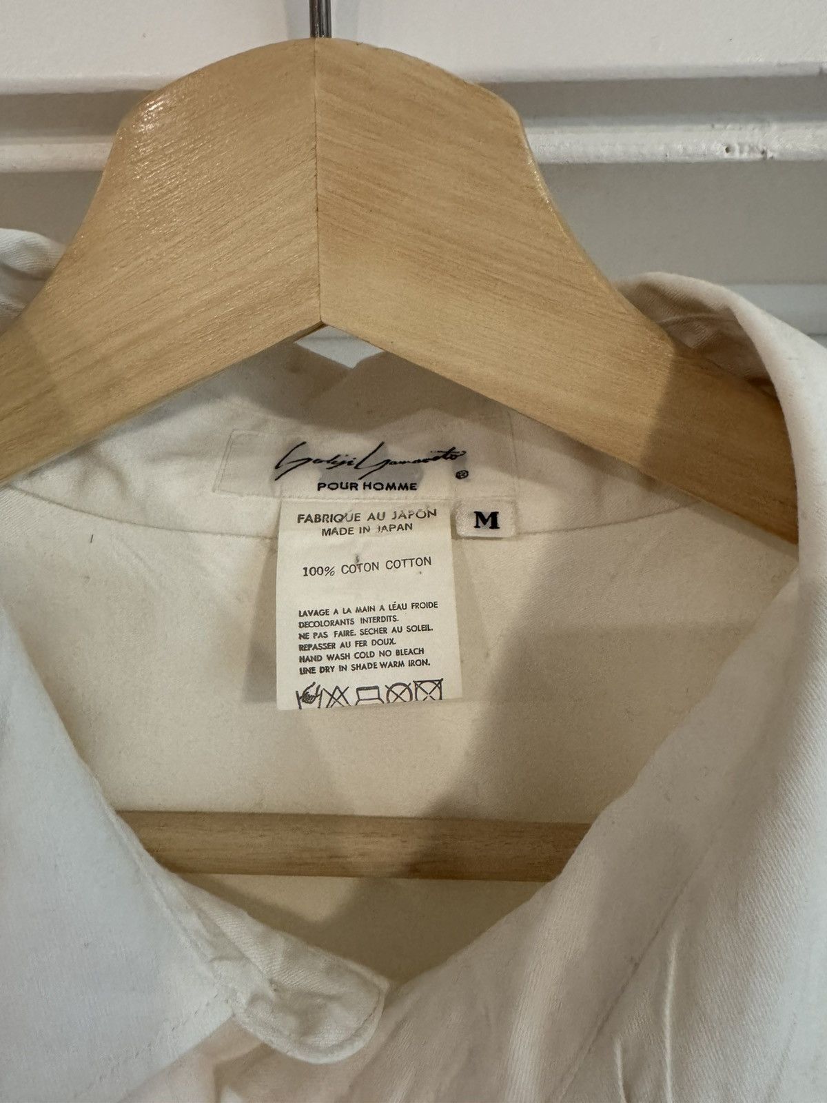 Yohji Yamamoto Wrinkled collar shirt sz.3 Size US L / EU 52-54 / 3 - 3 Thumbnail