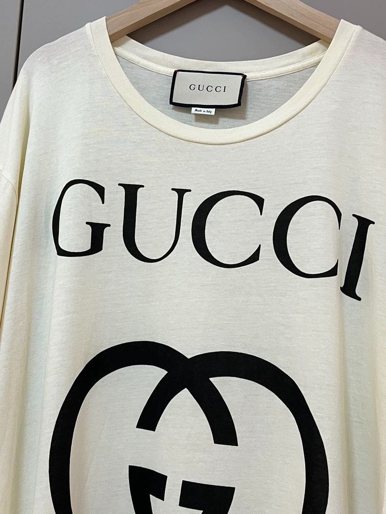 Gucci Gucci Large logo loose white T-shirt 2502-Nextarrow Size US S / EU 44-46 / 1 - 3 Thumbnail