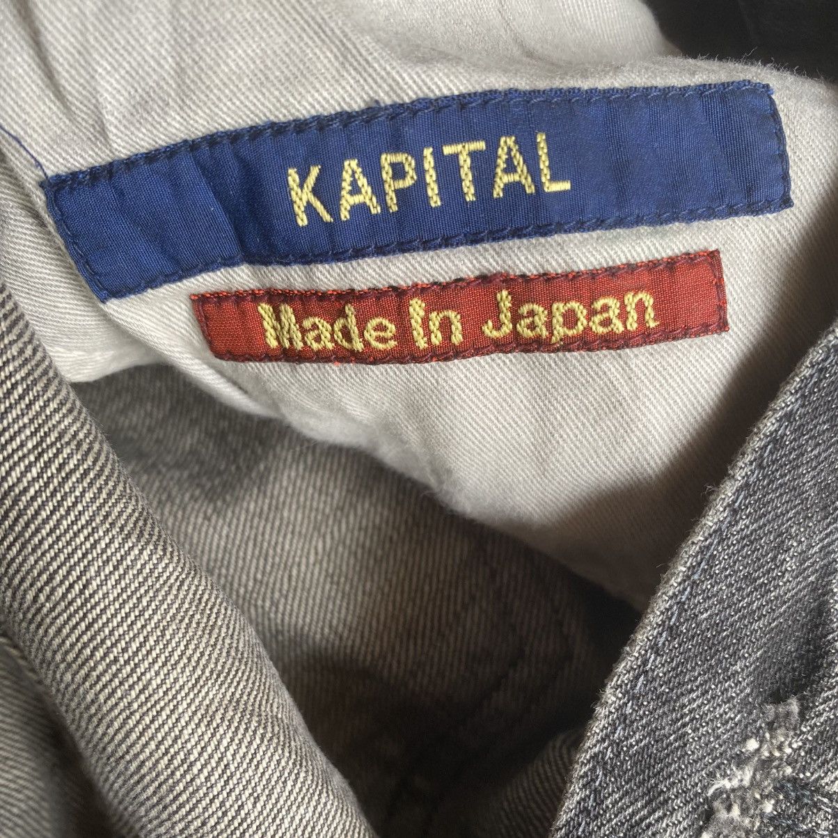 Kapital Blackwash Patchwork Bootcut Jeans Size US 31 - 9 Thumbnail