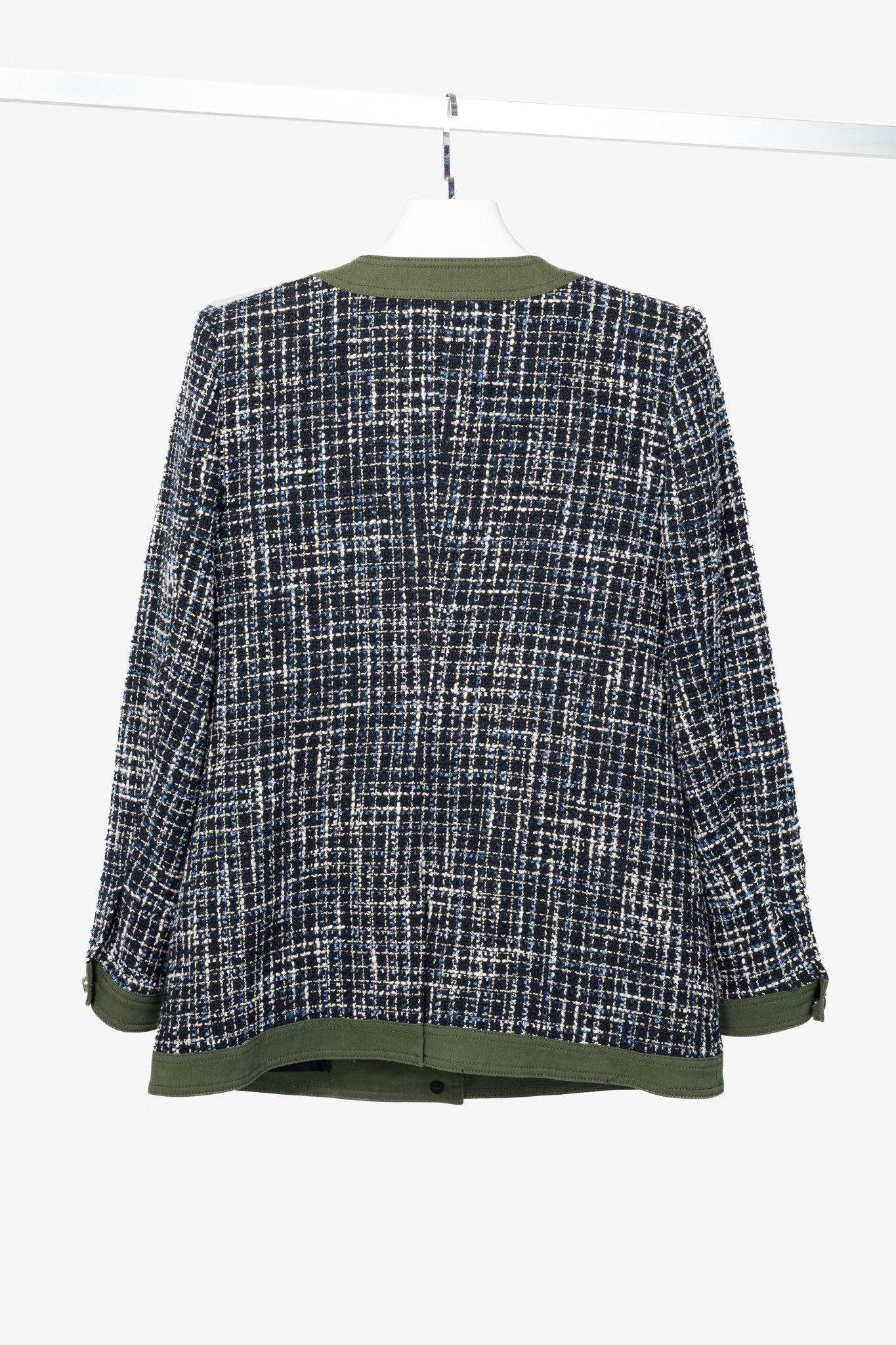 Veronica Beard Veronica Beard Fielding Cotton-Blend Tweed Dickey Jacket Size L / US 10 / IT 46 - 2 Thumbnail