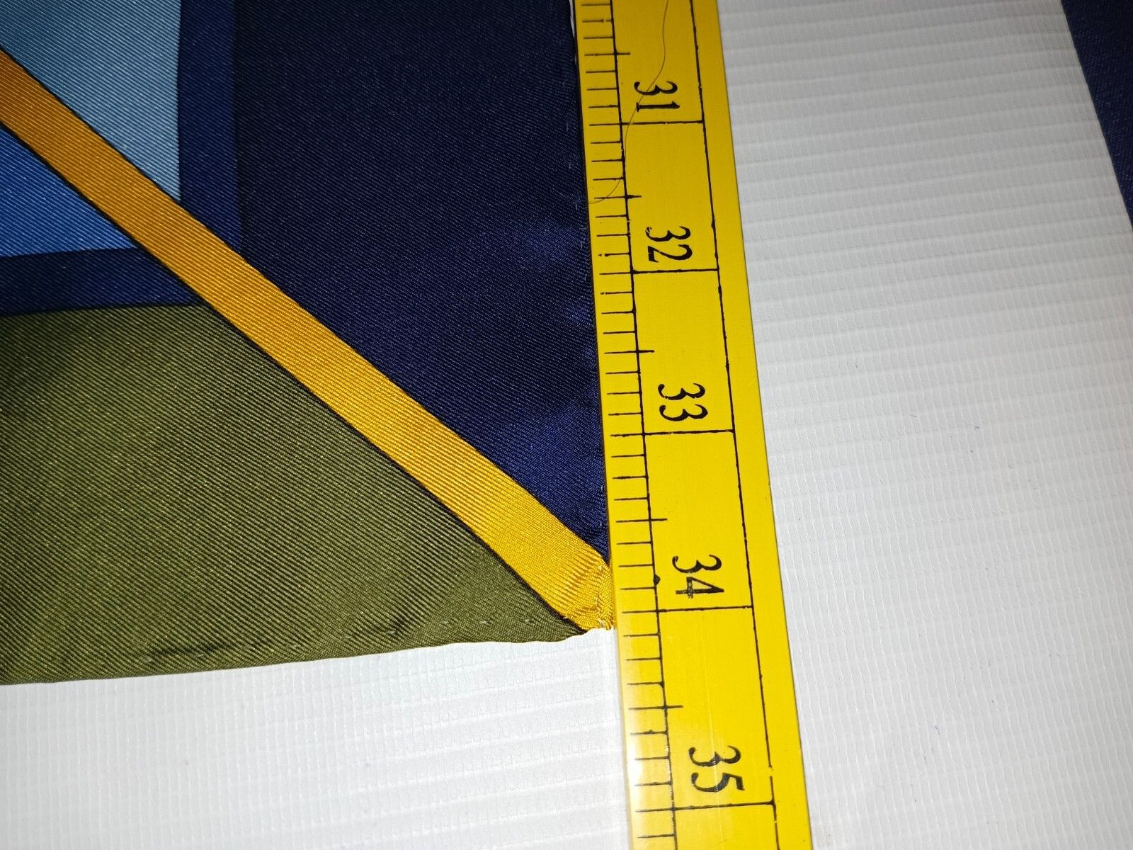 Roberta di Camerino ROBERTA Di CAMERINO ITALY Gold Blue Belt Buckle Silk Scarf Size ONE SIZE - 8 Thumbnail