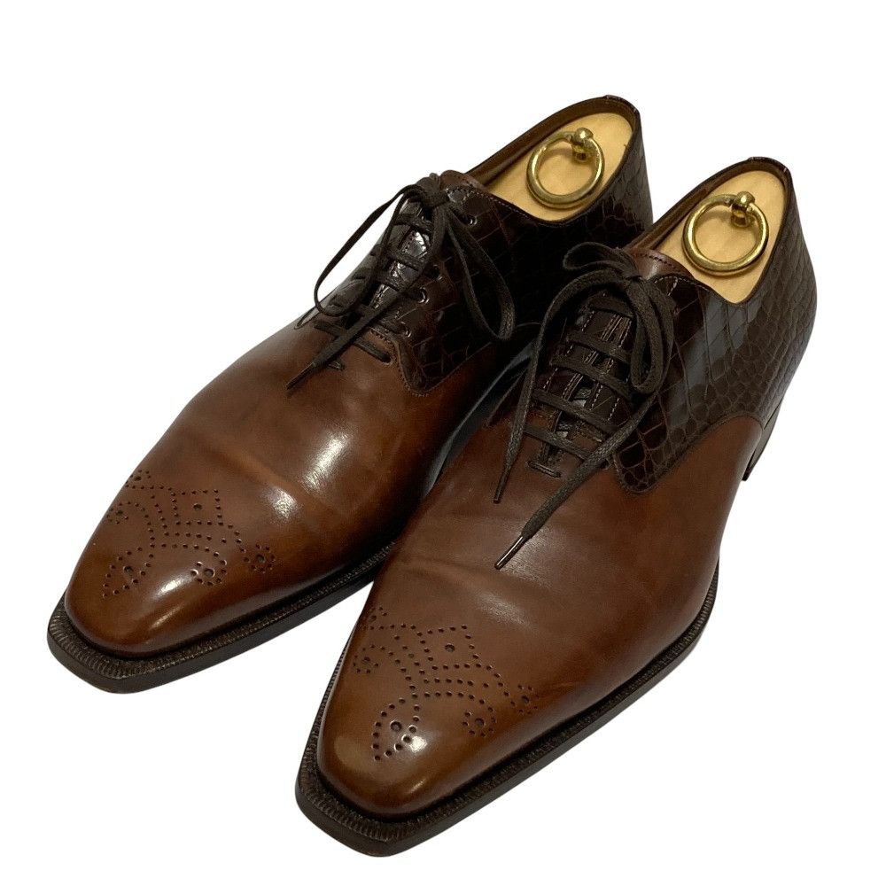 Other Other Santoni Crocodile Dress Shoes Leather Shoes DUTY FREE for USA Size ONE SIZE - 1 Thumbnail