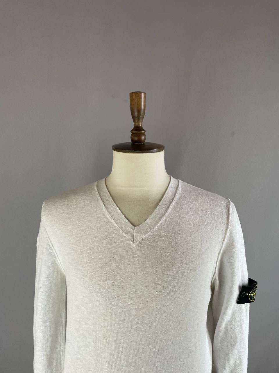 Stone Island Stone Island Sweater V Neck White Size US M / EU 48-50 / 2 - 3 Thumbnail