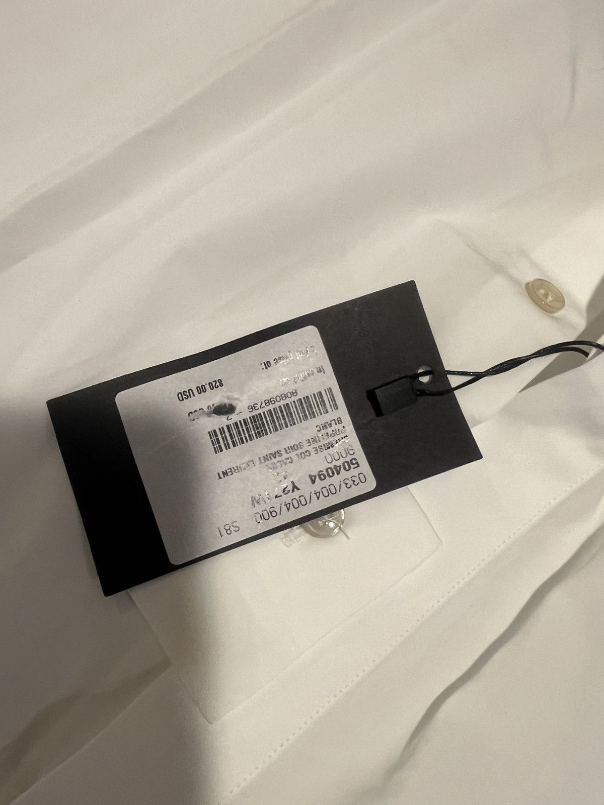 Saint Laurent Paris Saint Laurent men’s cotton dress shirt. 42/16.5. $820 Size US L / EU 52-54 / 3 - 4 Thumbnail