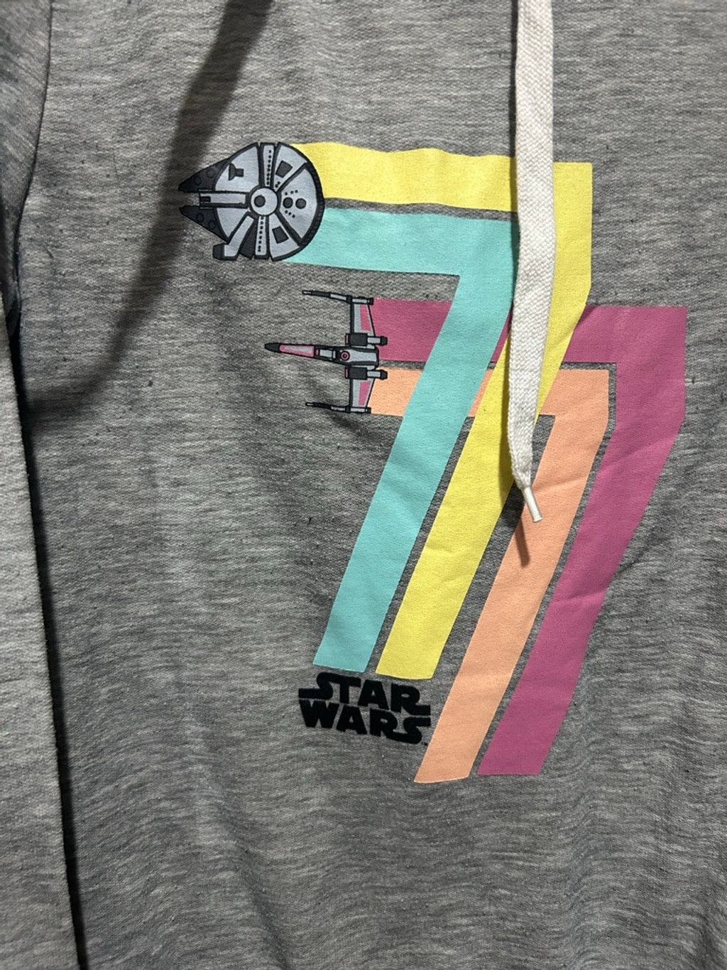 Star Wars Women's STAR WARS Gray Multicolor Graphic Hoodie S Size S / US 4 / IT 40 - 3 Thumbnail
