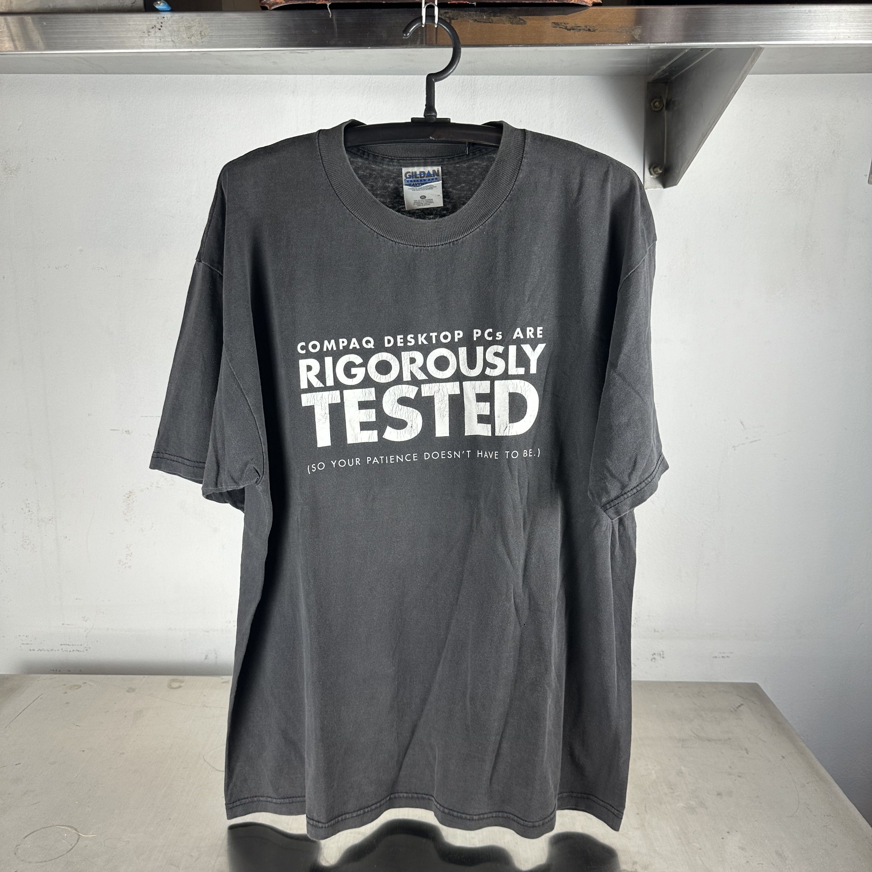 Vintage 90s Compaq Desktop PCs Are Rigorously Tested Promo T-Shirt Size US XL / EU 56 / 4 - 1 Thumbnail