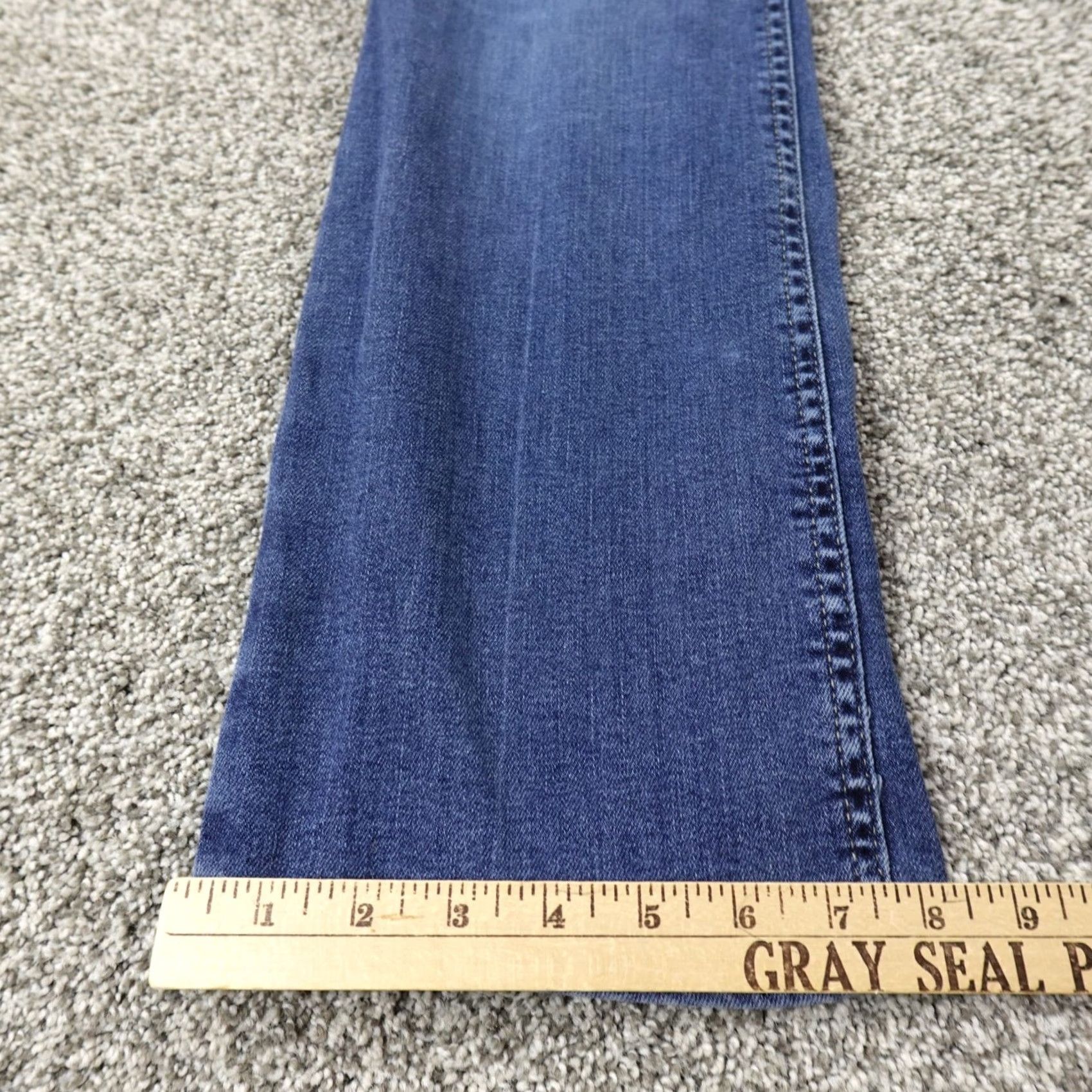 Wrangler Wrangler Jeans Womens 5 Dark Blue Denim Pants Shiloh Low Rise Bootcut Western Rodeo Stretch Heritage Cowgirl 30 Blue Womens Jeans Size 27" / US 4 / IT 40 - 2 Thumbnail