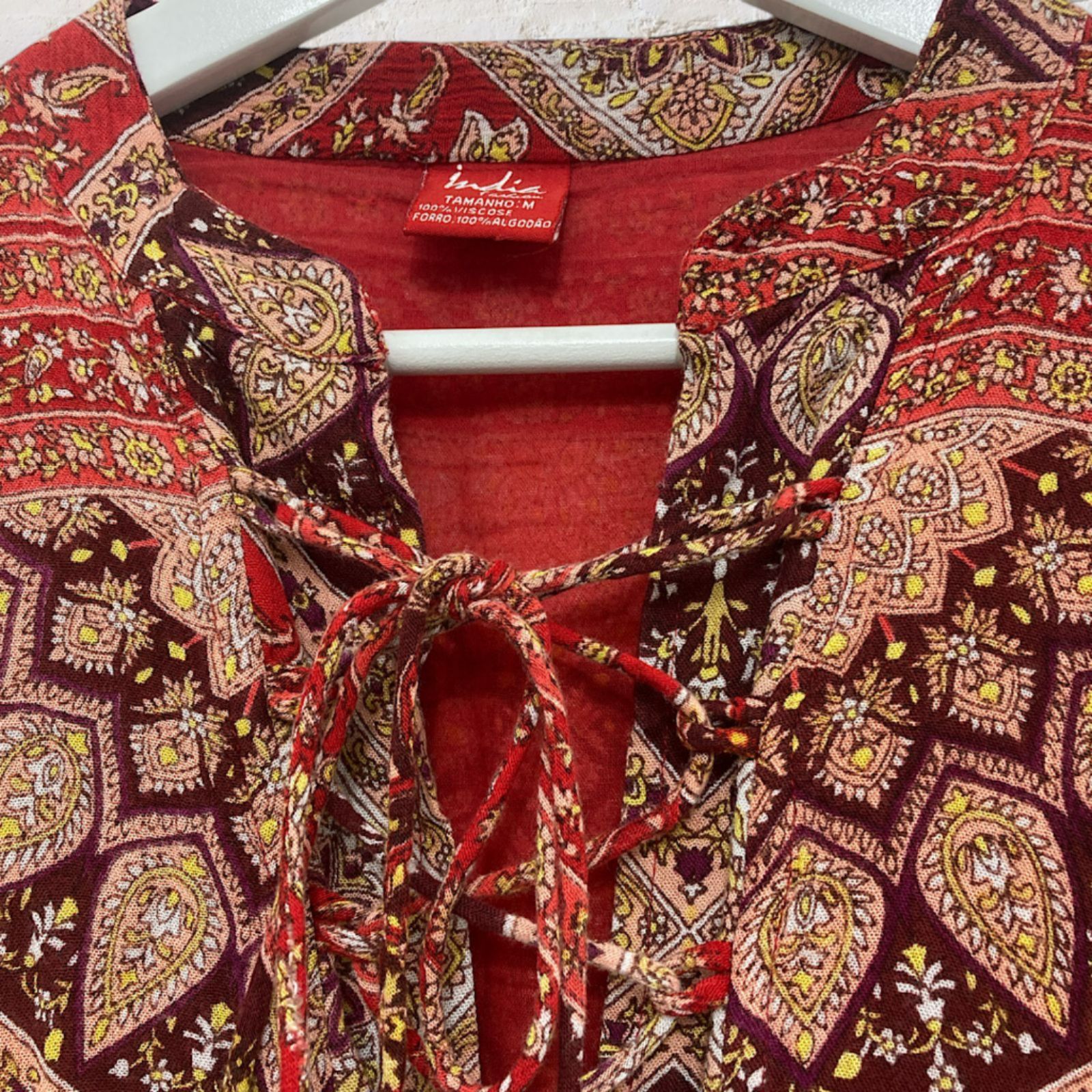 Other India Fashion Red Mandala Mini Dress M Size M / US 6-8 / IT 42-44 - 7 Thumbnail