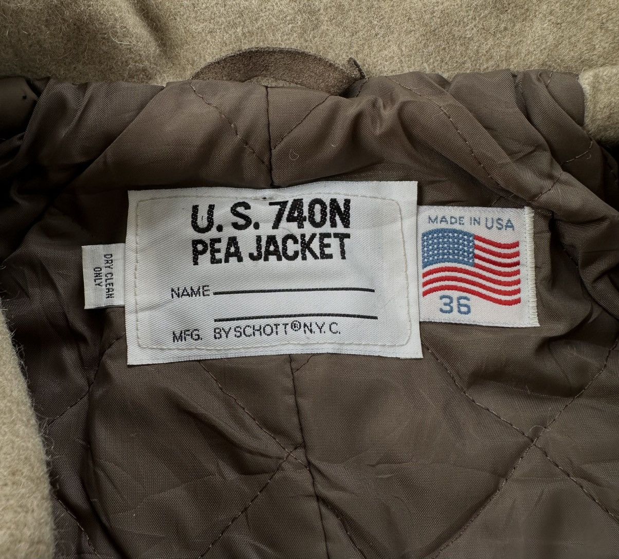 Schott Vintage Schott NYC Peacoat USN 740N Wool Jackets Size US XS / EU 42 / 0 - 8 Thumbnail