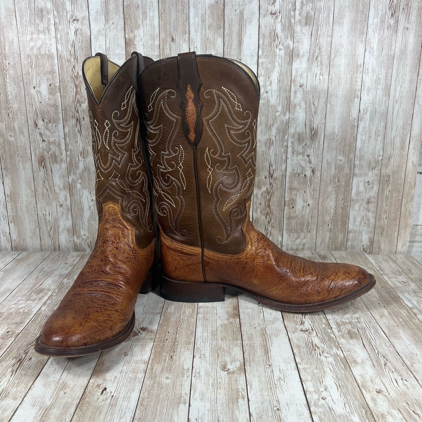 Tony Lama Tony lama patron smooth ostrich leather cowboy boots Mens 11 Size US 11 / EU 44 - 6 Thumbnail