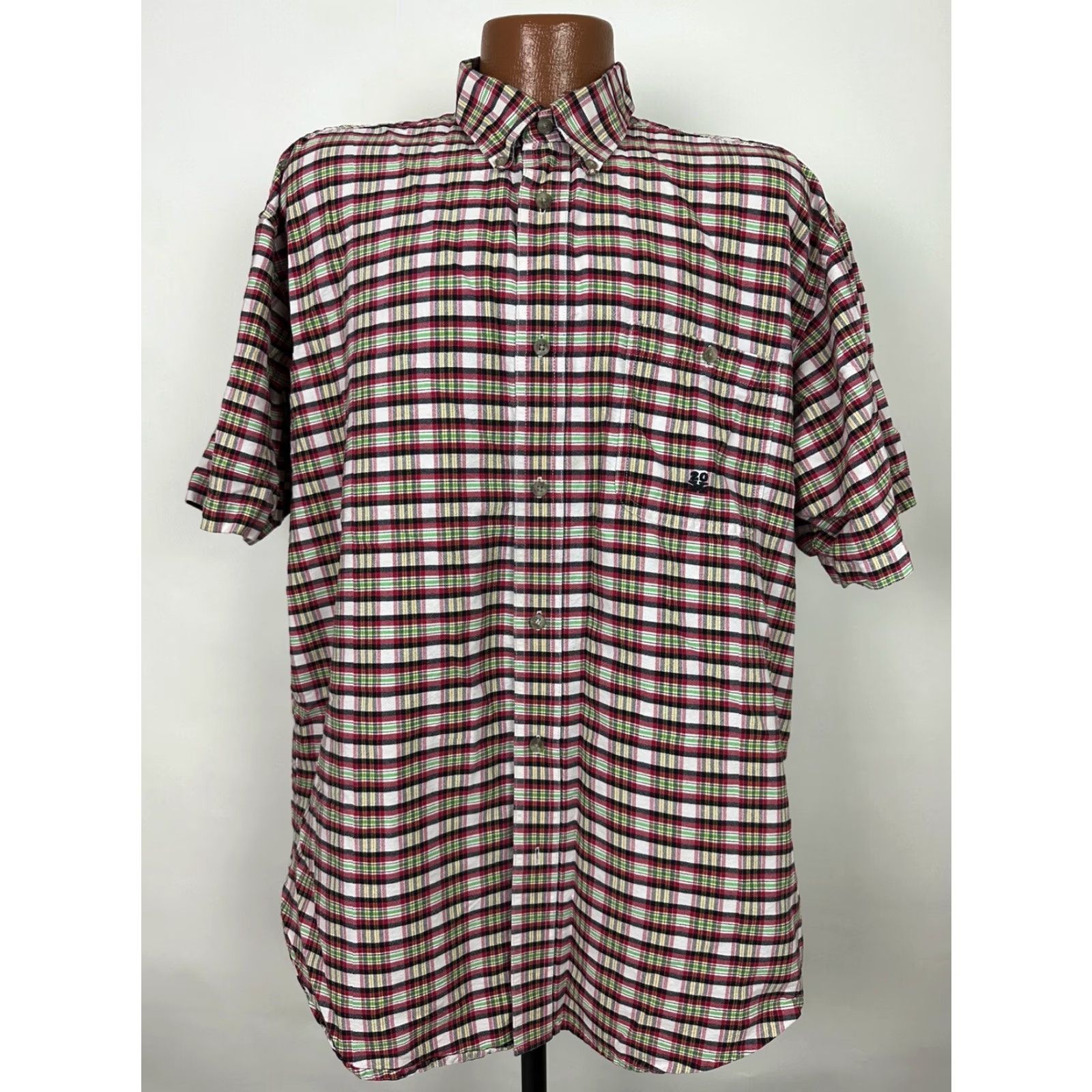 Wrangler VINTAGE Wrangler Twenty X Shirt Men XL Plaid Short Sleeve Button Up FLAW Size US XL / EU 56 / 4 - 3 Thumbnail