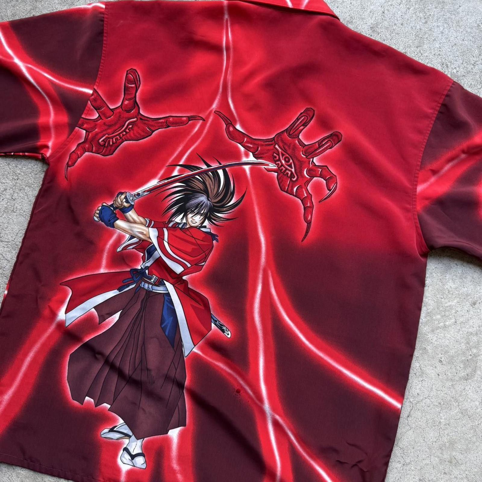 Other Rare 90s Kenshiro Rurouni Kenshin anime button up shirt Size US L / EU 52-54 / 3 - 7 Thumbnail