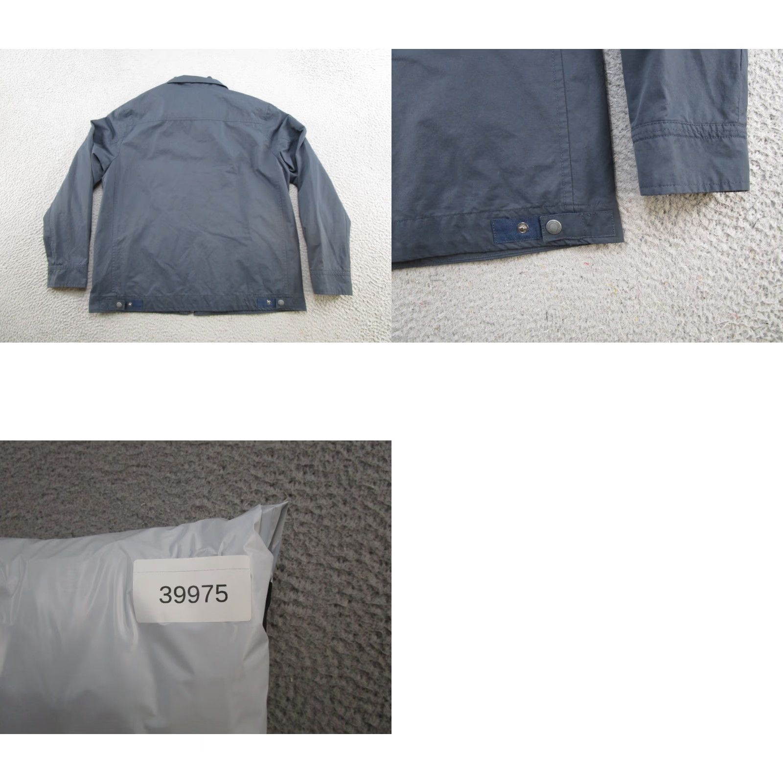 Superdry Superdry Bomber Jacket Full Zip Navy Blue Men L Zip Coat, Cotton Blend, Logo, Regular Fit, Spring Winter, Casual, Mens Size US L / EU 52-54 / 3 - 9 Thumbnail