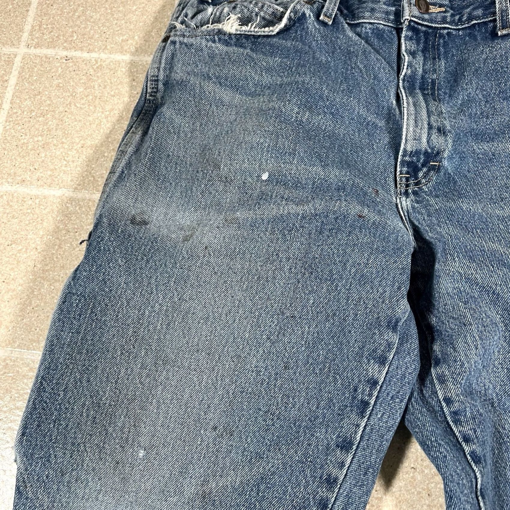 Dickies Dickies Jeans Baggy Loose Fit Denim Distressed 30x32 Blue Men Regular Wide-Leg Y2K Distressed Jeans Size US 30 / EU 46 - 7 Thumbnail