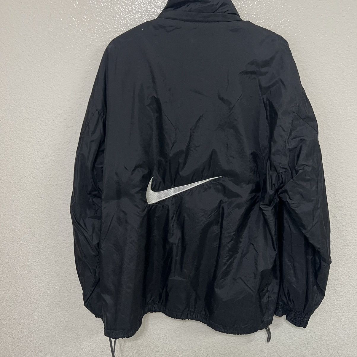 Nike Vintage 90s Nike Lined Jacket Lightweight Black Size US XL / EU 56 / 4 - 1 Thumbnail